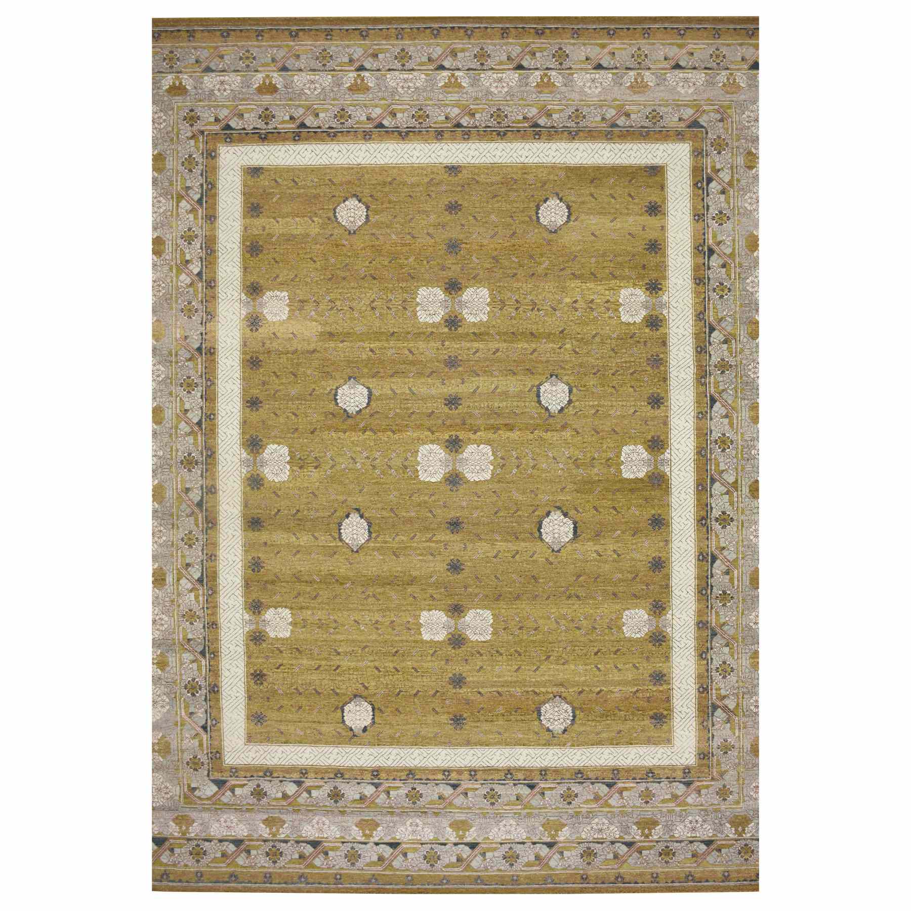 Transitional-Hand-Knotted-Rug-378605