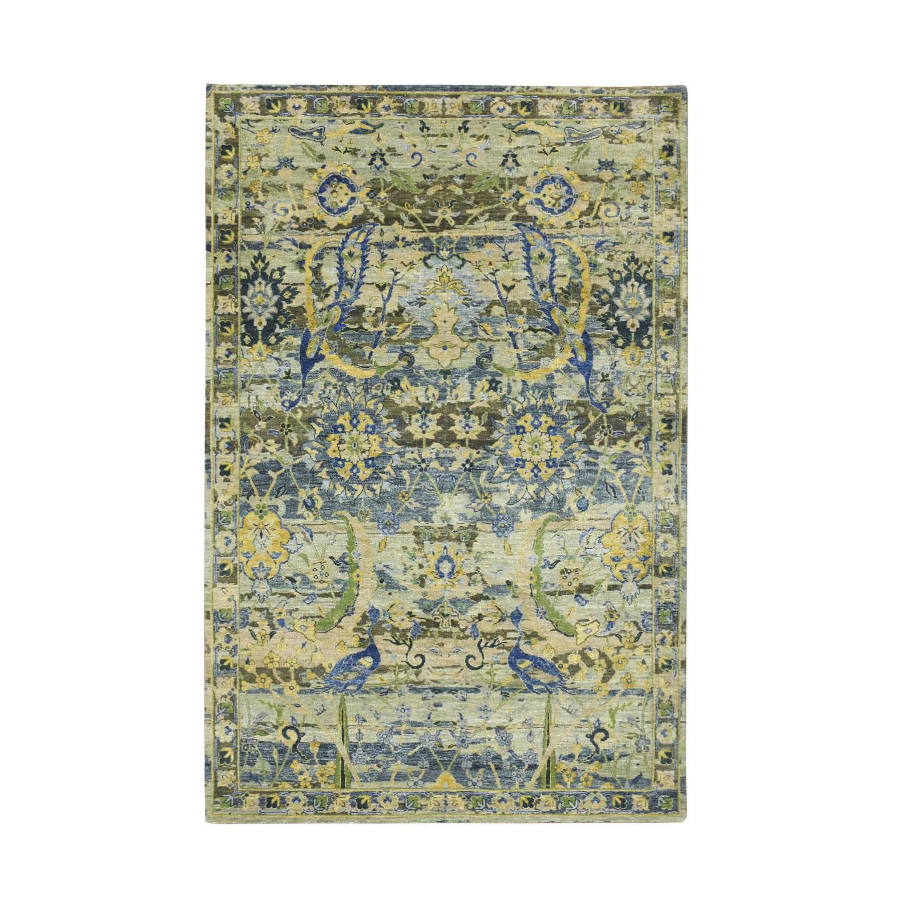 Transitional-Hand-Knotted-Rug-378615
