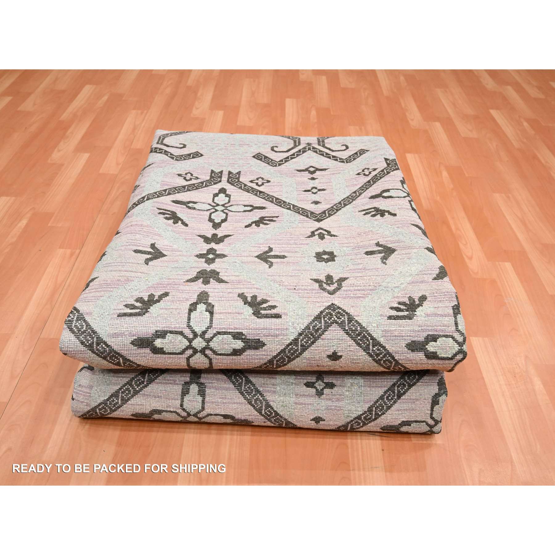 Tribal-Geometric-Hand-Knotted-Rug-378380