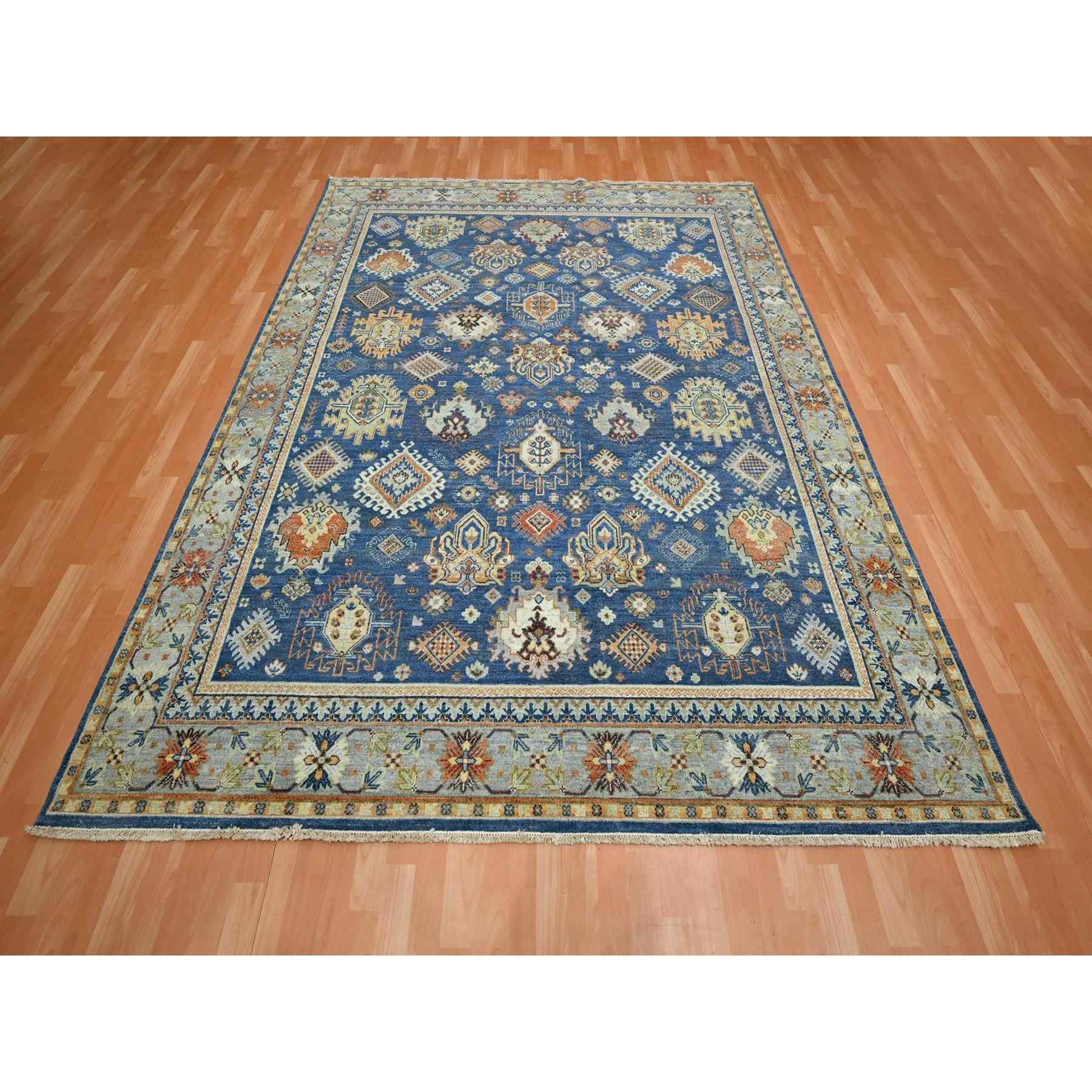 Tribal-Geometric-Hand-Knotted-Rug-379660