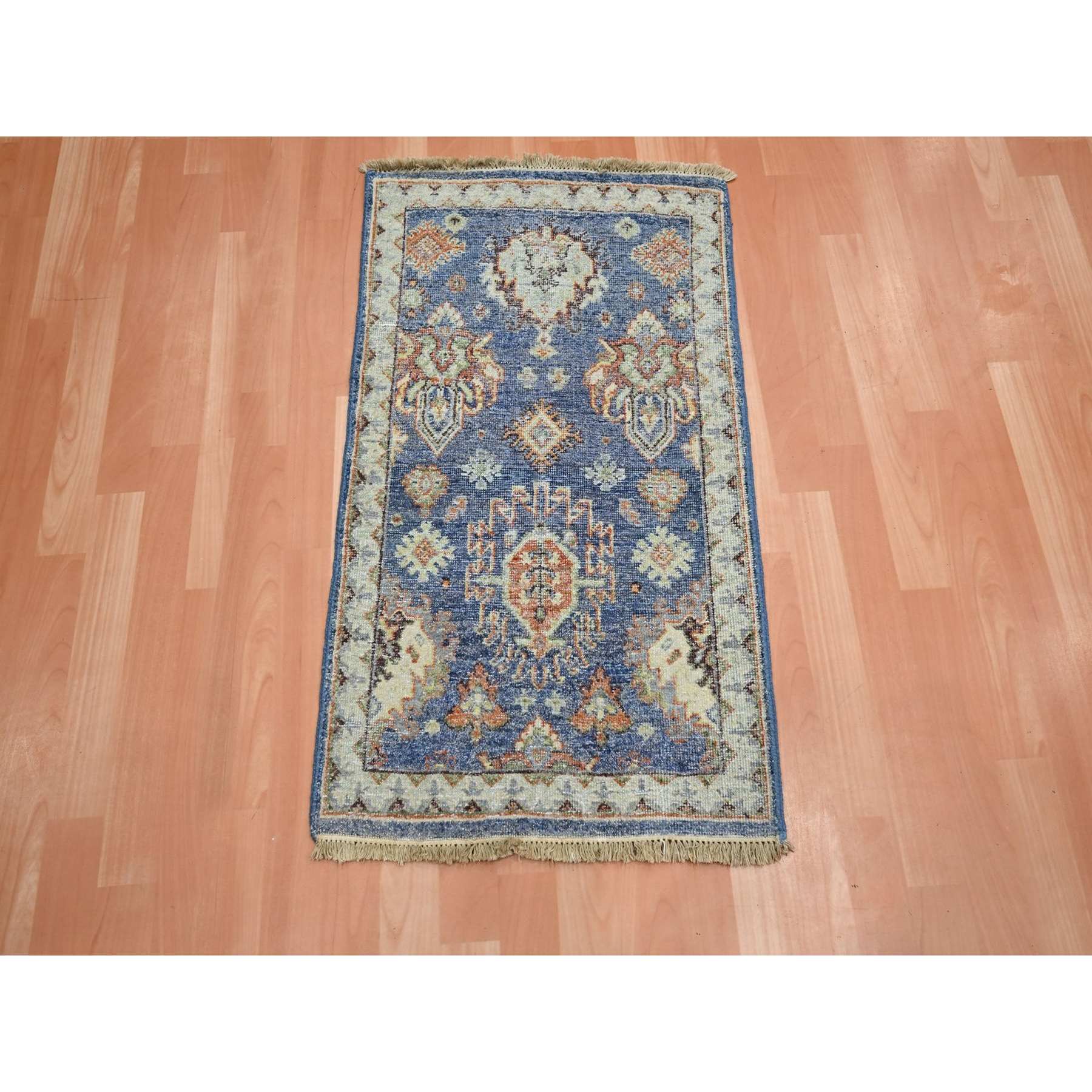 Tribal-Geometric-Hand-Knotted-Rug-379700