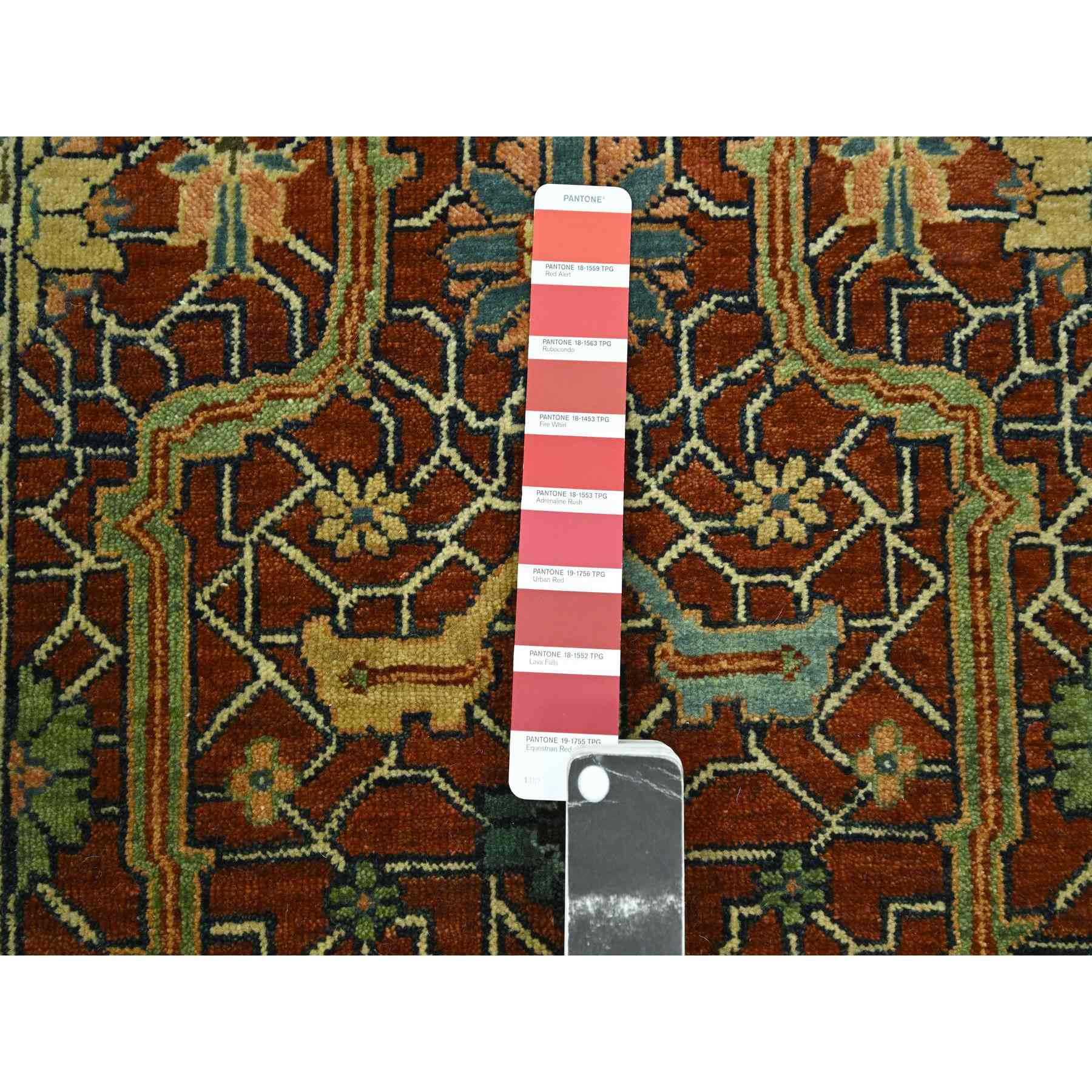 Heriz-Hand-Knotted-Rug-381170
