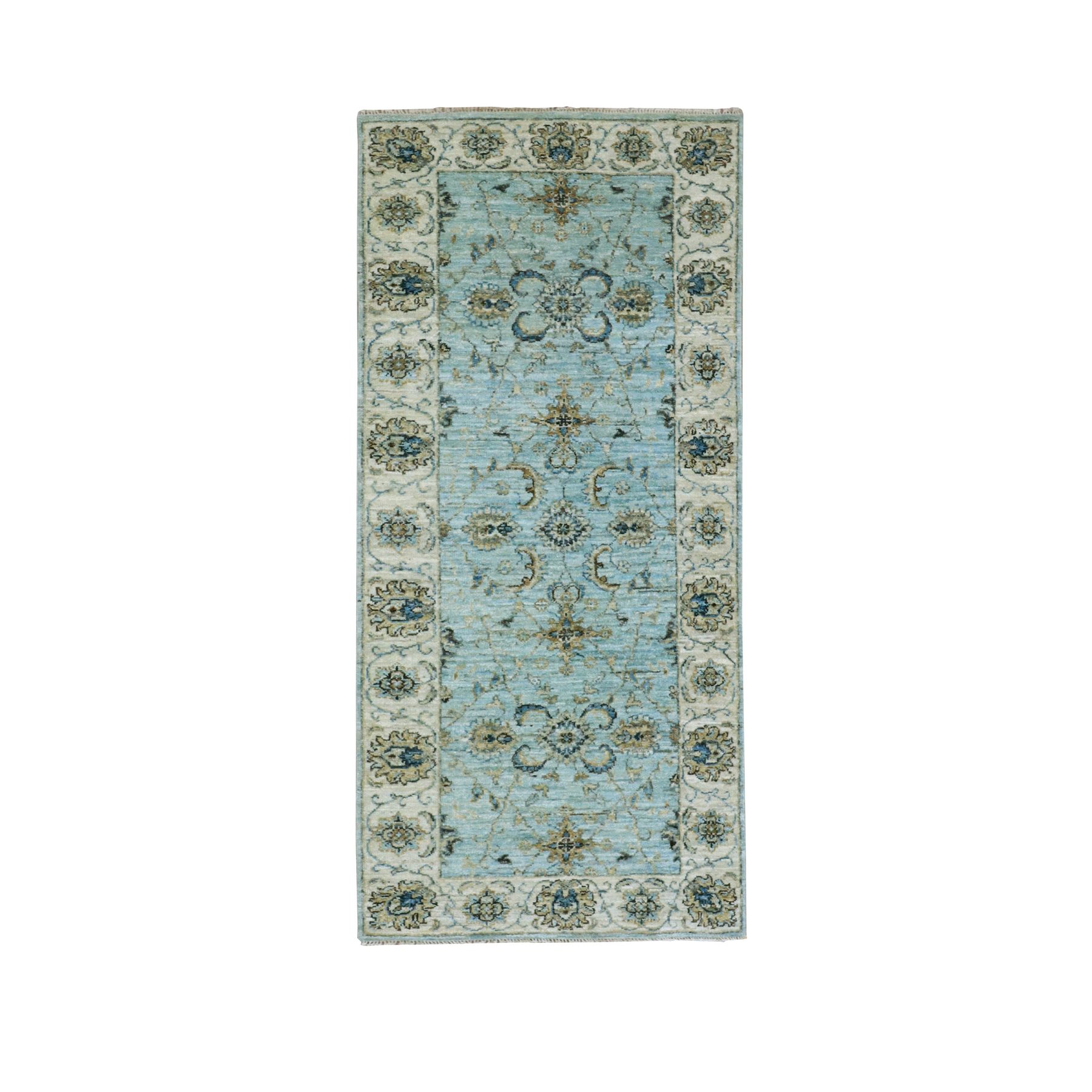 Oushak-And-Peshawar-Hand-Knotted-Rug-380155