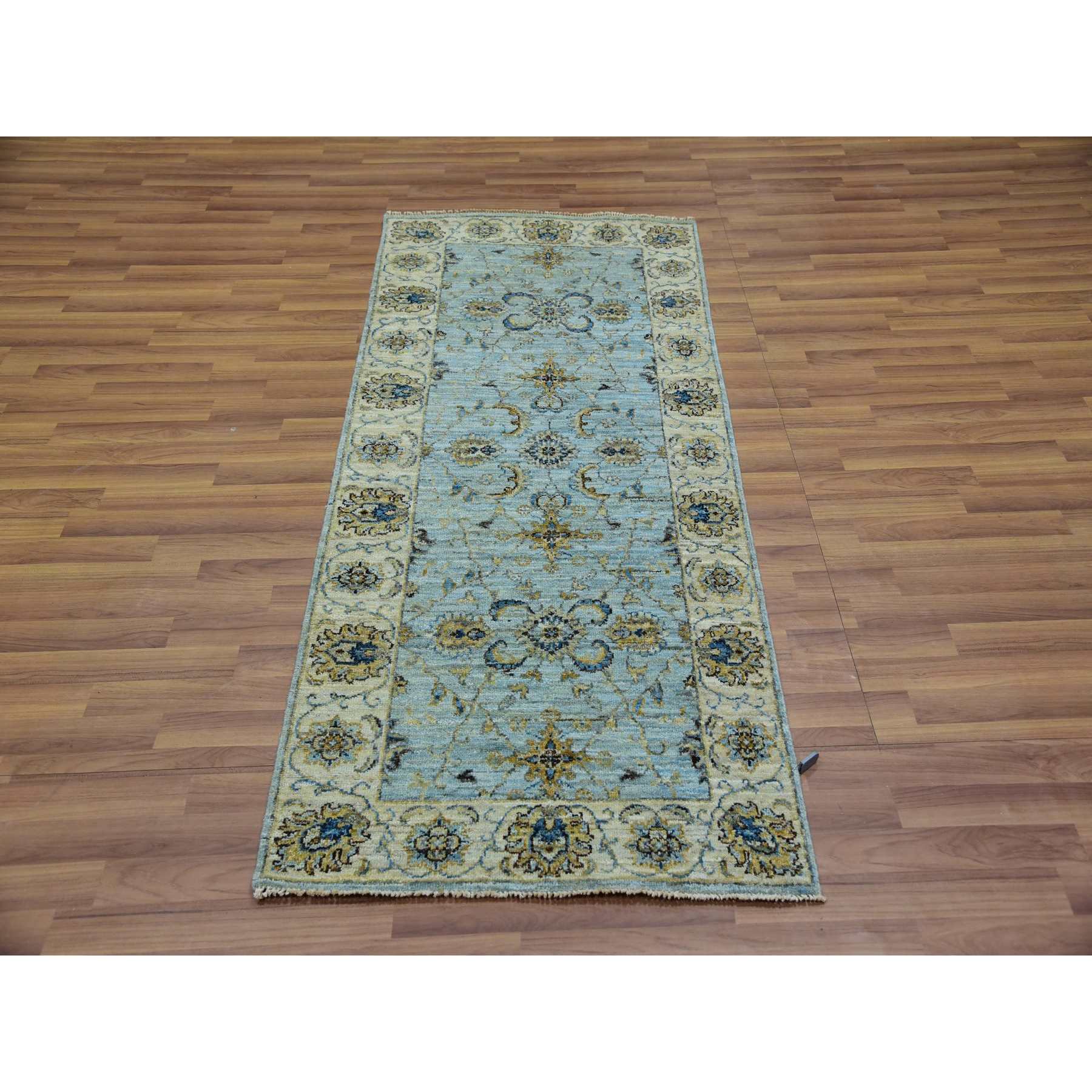 Oushak-And-Peshawar-Hand-Knotted-Rug-380155