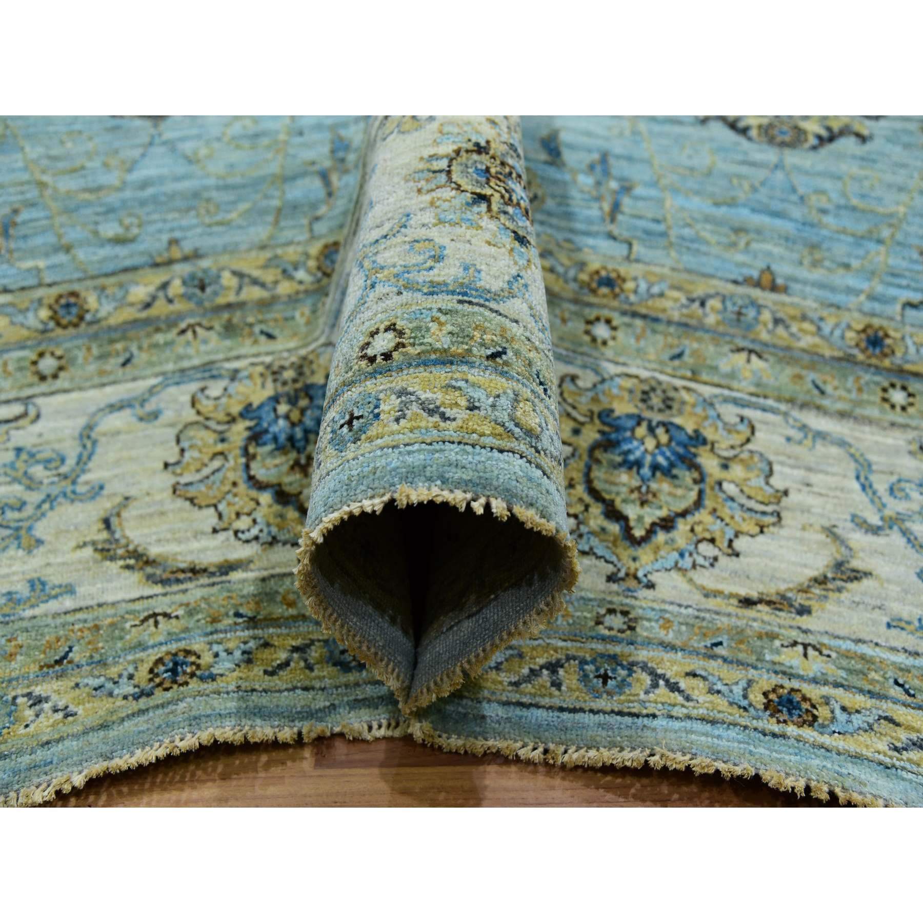 Oushak-And-Peshawar-Hand-Knotted-Rug-380210