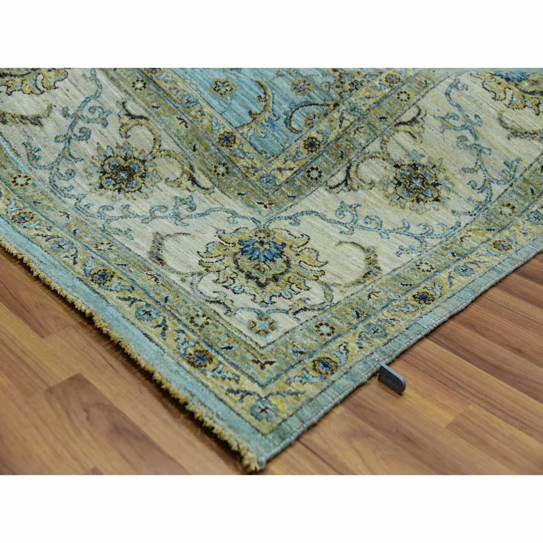 Oushak-And-Peshawar-Hand-Knotted-Rug-380210