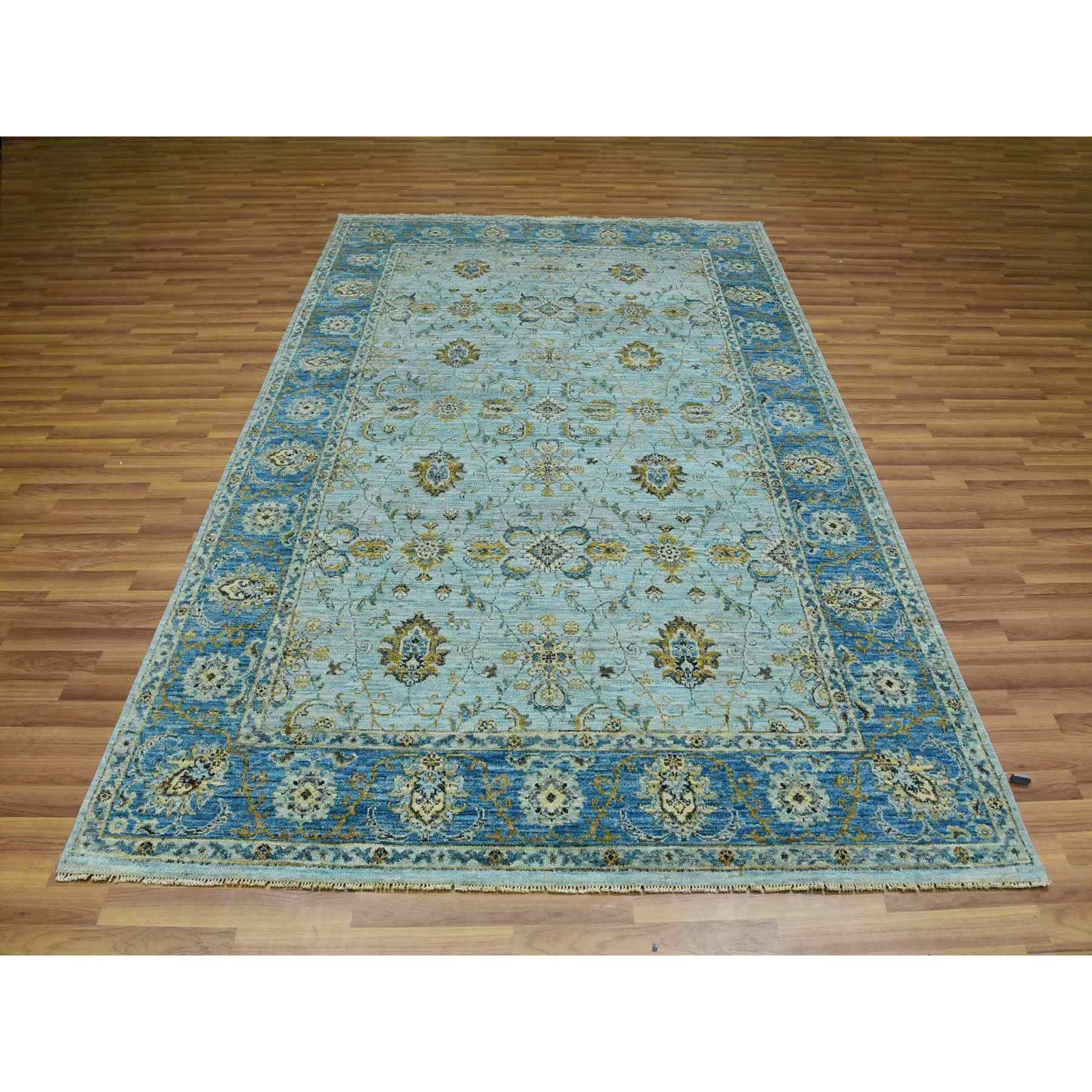 Oushak-And-Peshawar-Hand-Knotted-Rug-380225