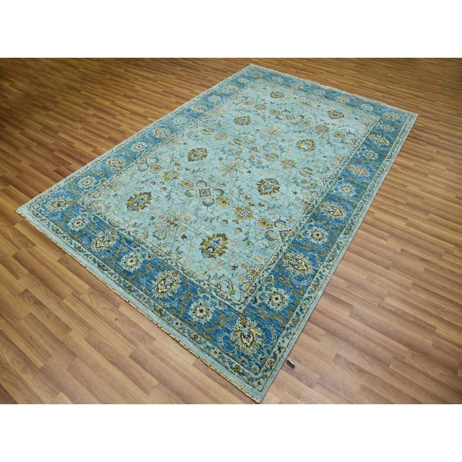 Oushak-And-Peshawar-Hand-Knotted-Rug-380225