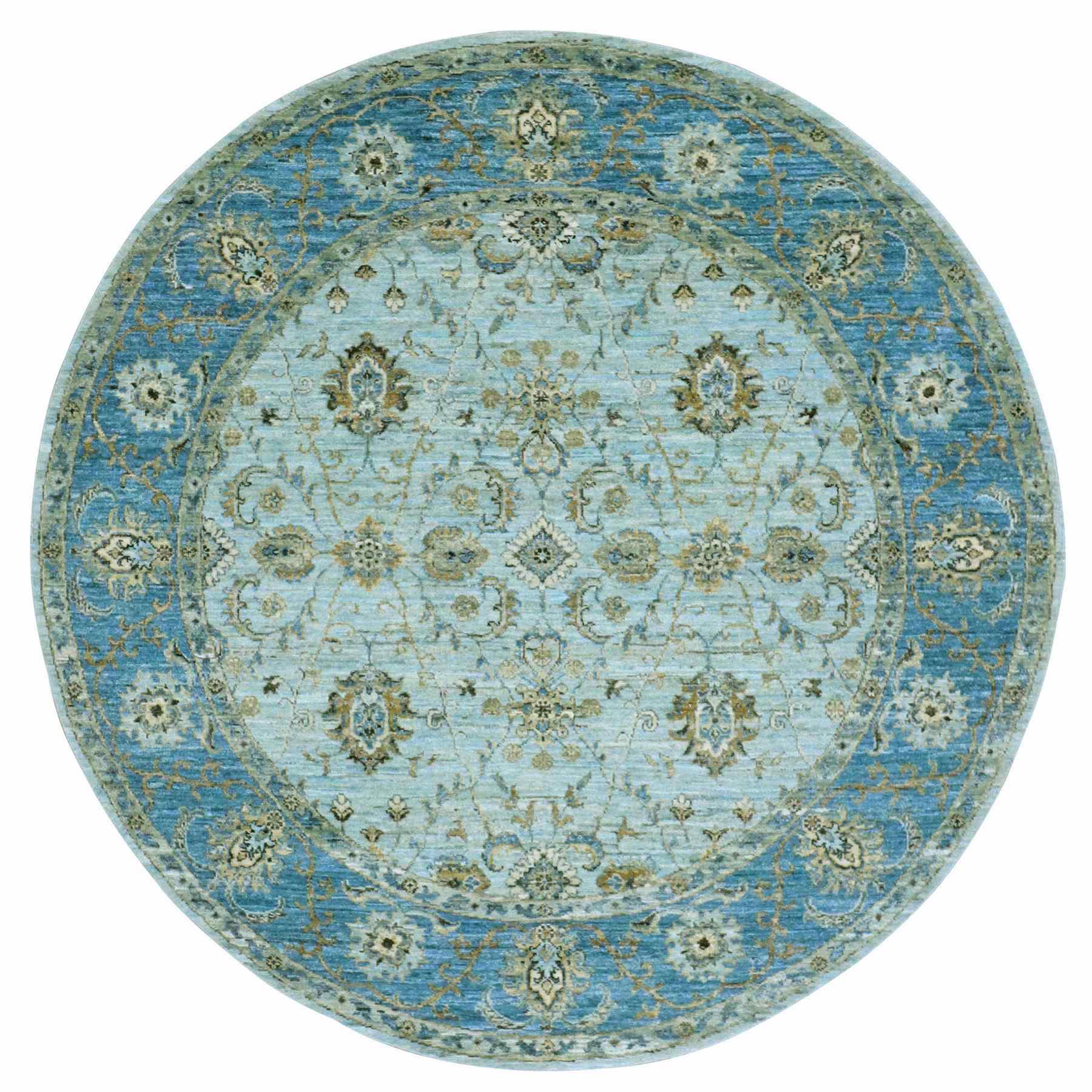 Oushak-And-Peshawar-Hand-Knotted-Rug-380230