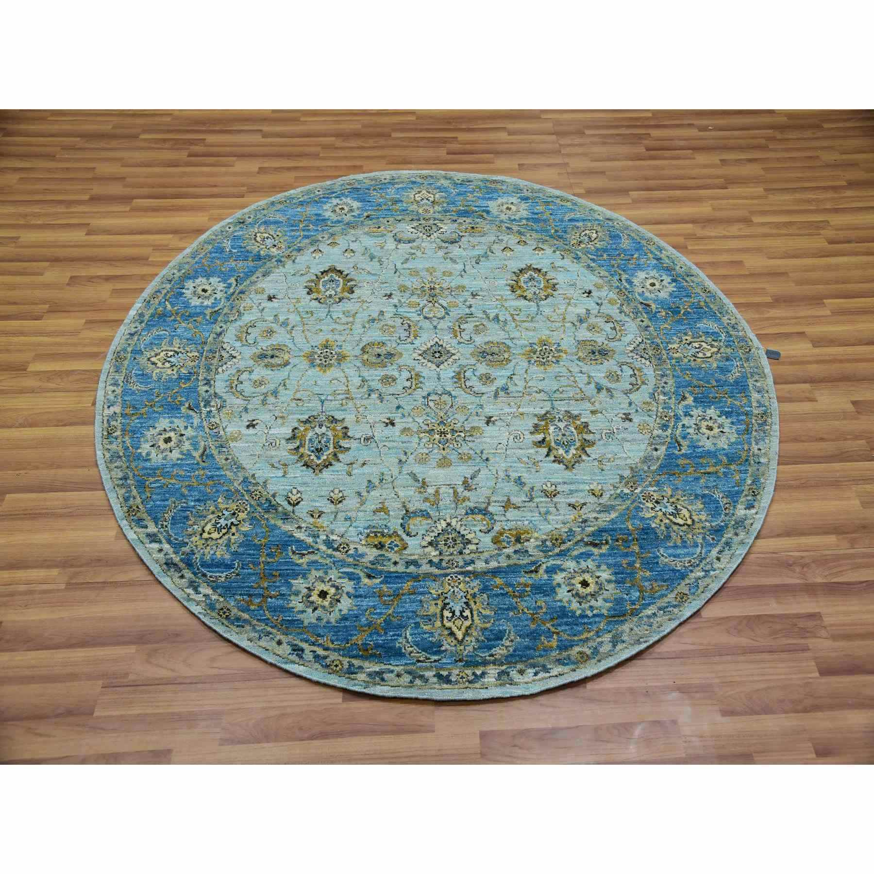 Oushak-And-Peshawar-Hand-Knotted-Rug-380230