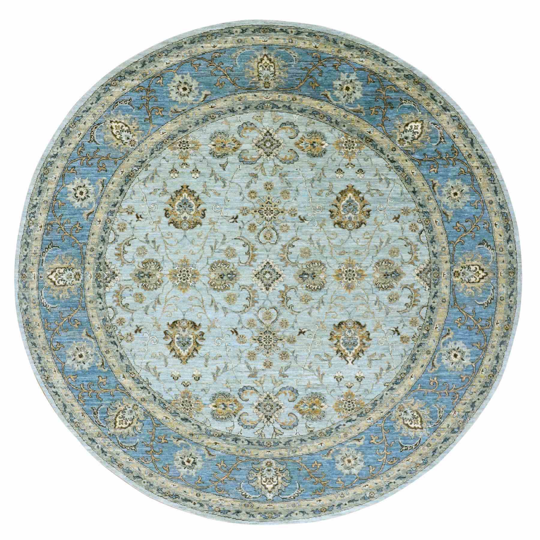 Oushak-And-Peshawar-Hand-Knotted-Rug-380235