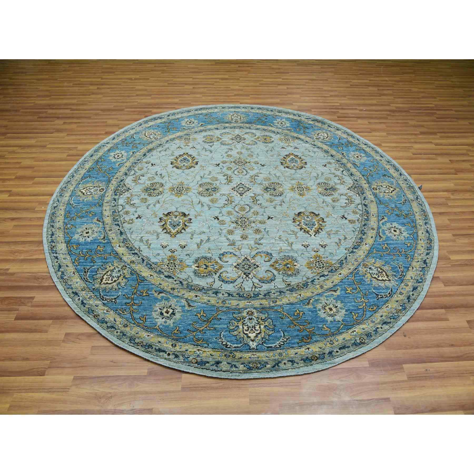 Oushak-And-Peshawar-Hand-Knotted-Rug-380235