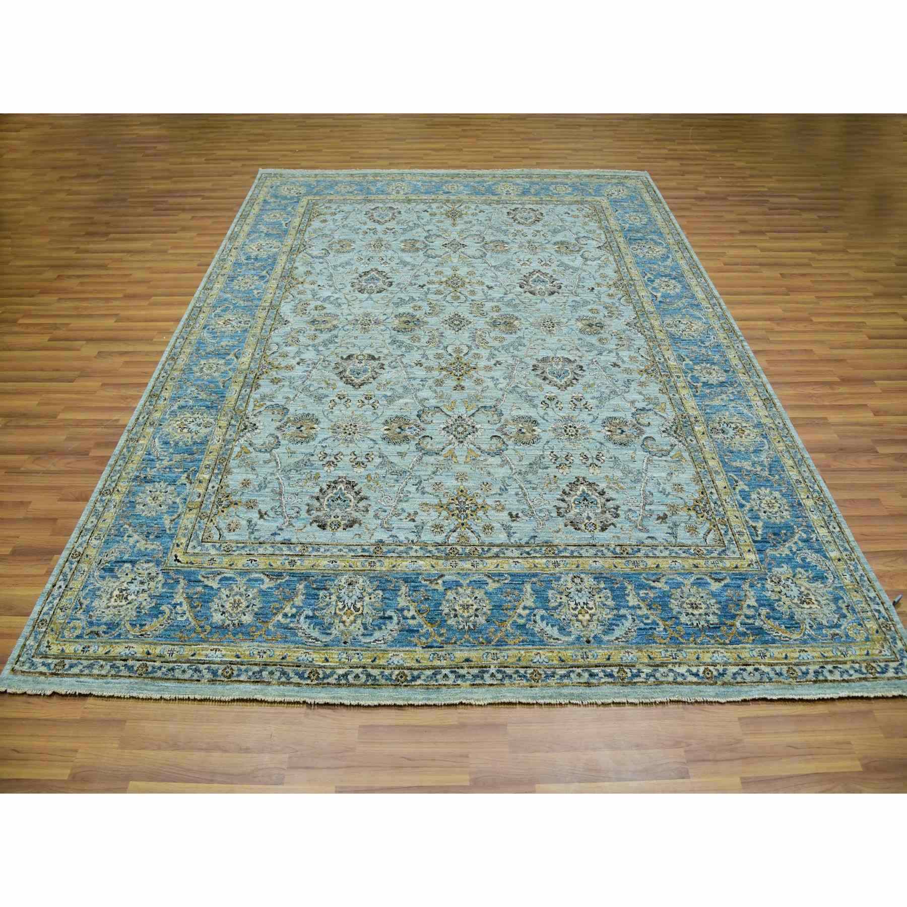 Oushak-And-Peshawar-Hand-Knotted-Rug-380240