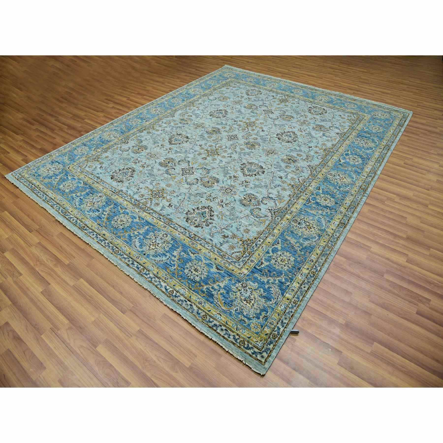 Oushak-And-Peshawar-Hand-Knotted-Rug-380240