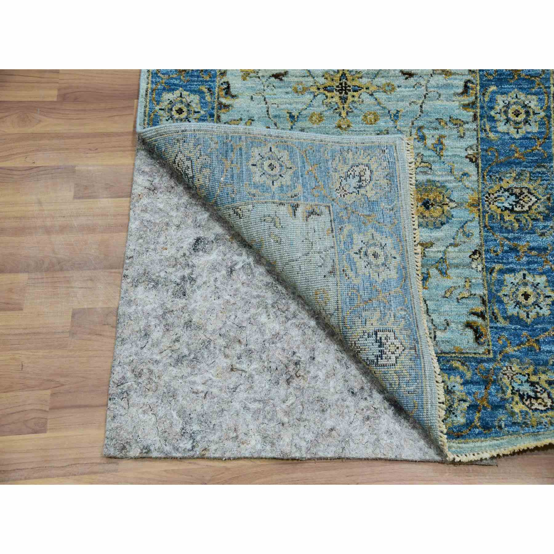 Oushak-And-Peshawar-Hand-Knotted-Rug-380265