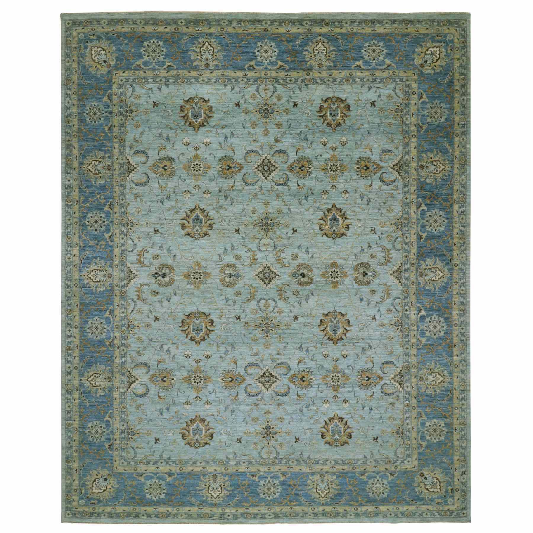 Oushak-And-Peshawar-Hand-Knotted-Rug-380280