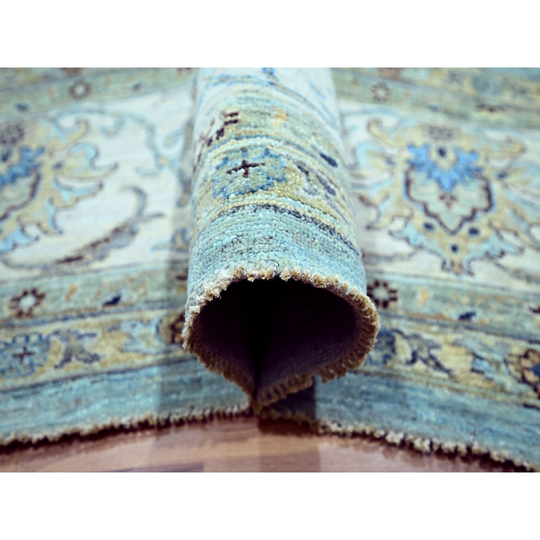 Oushak-And-Peshawar-Hand-Knotted-Rug-380530