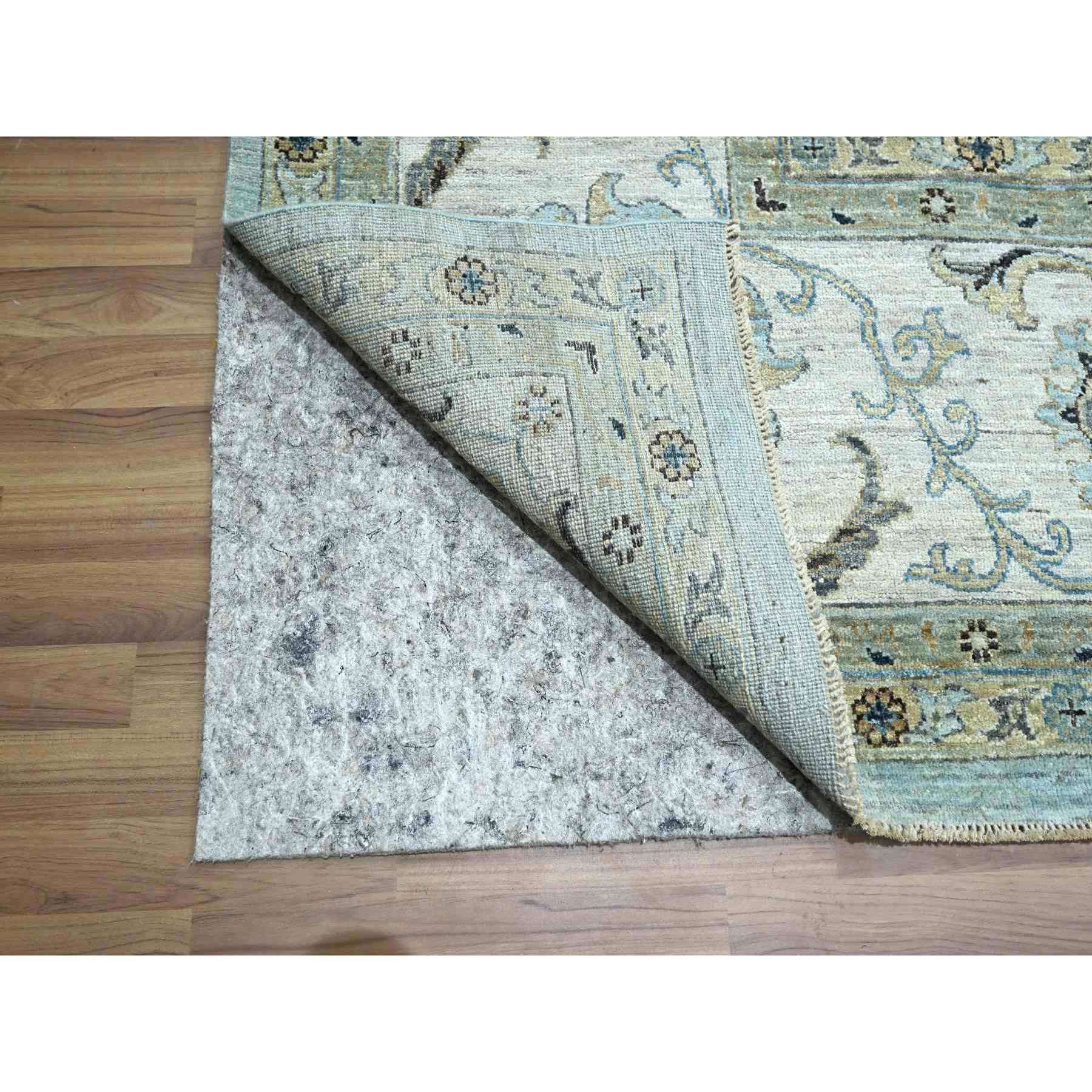 Oushak-And-Peshawar-Hand-Knotted-Rug-380535