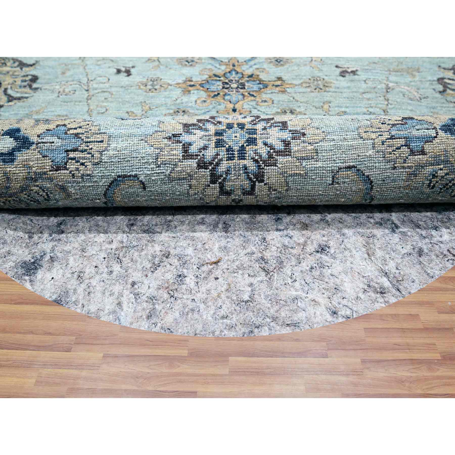 Oushak-And-Peshawar-Hand-Knotted-Rug-380550