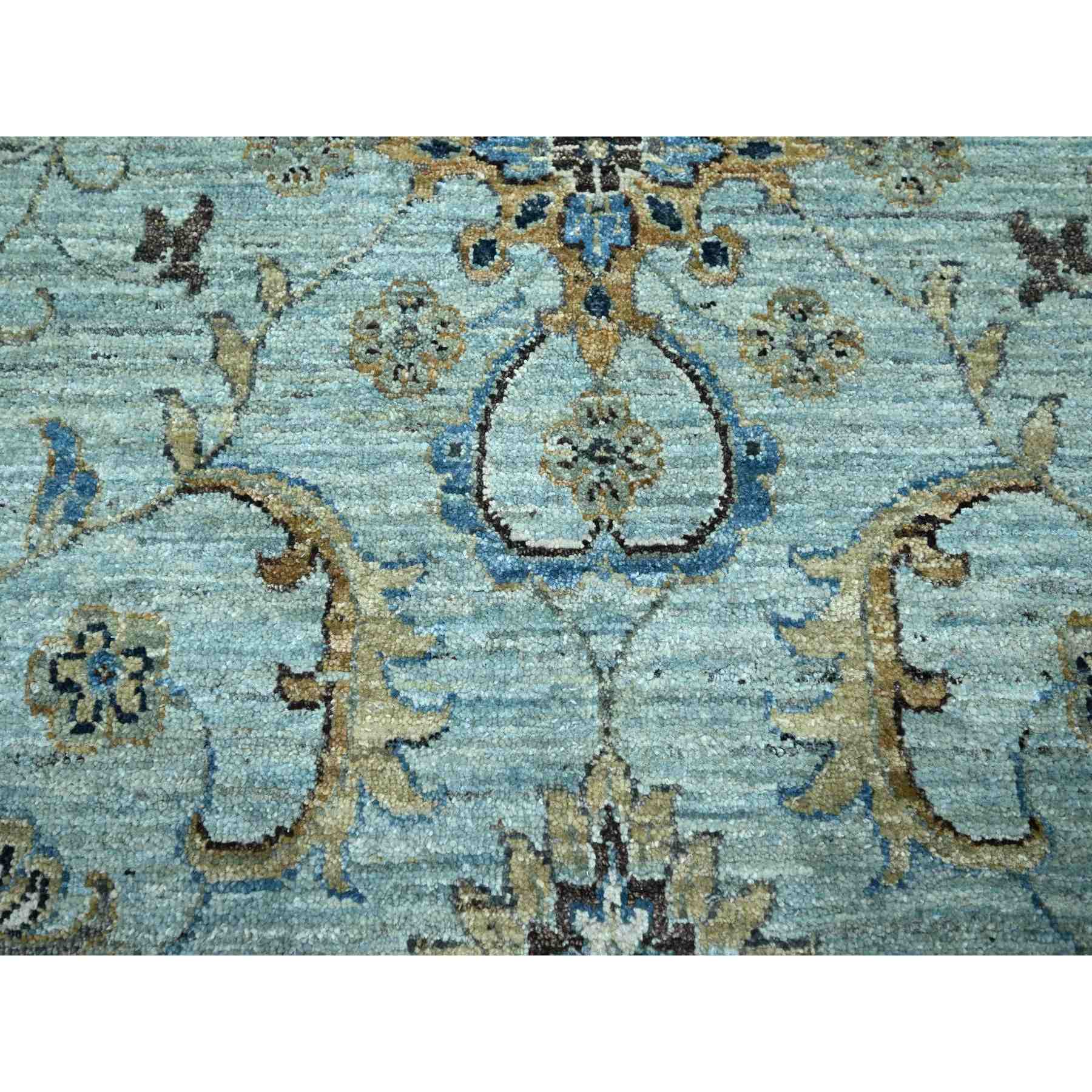 Oushak-And-Peshawar-Hand-Knotted-Rug-380550