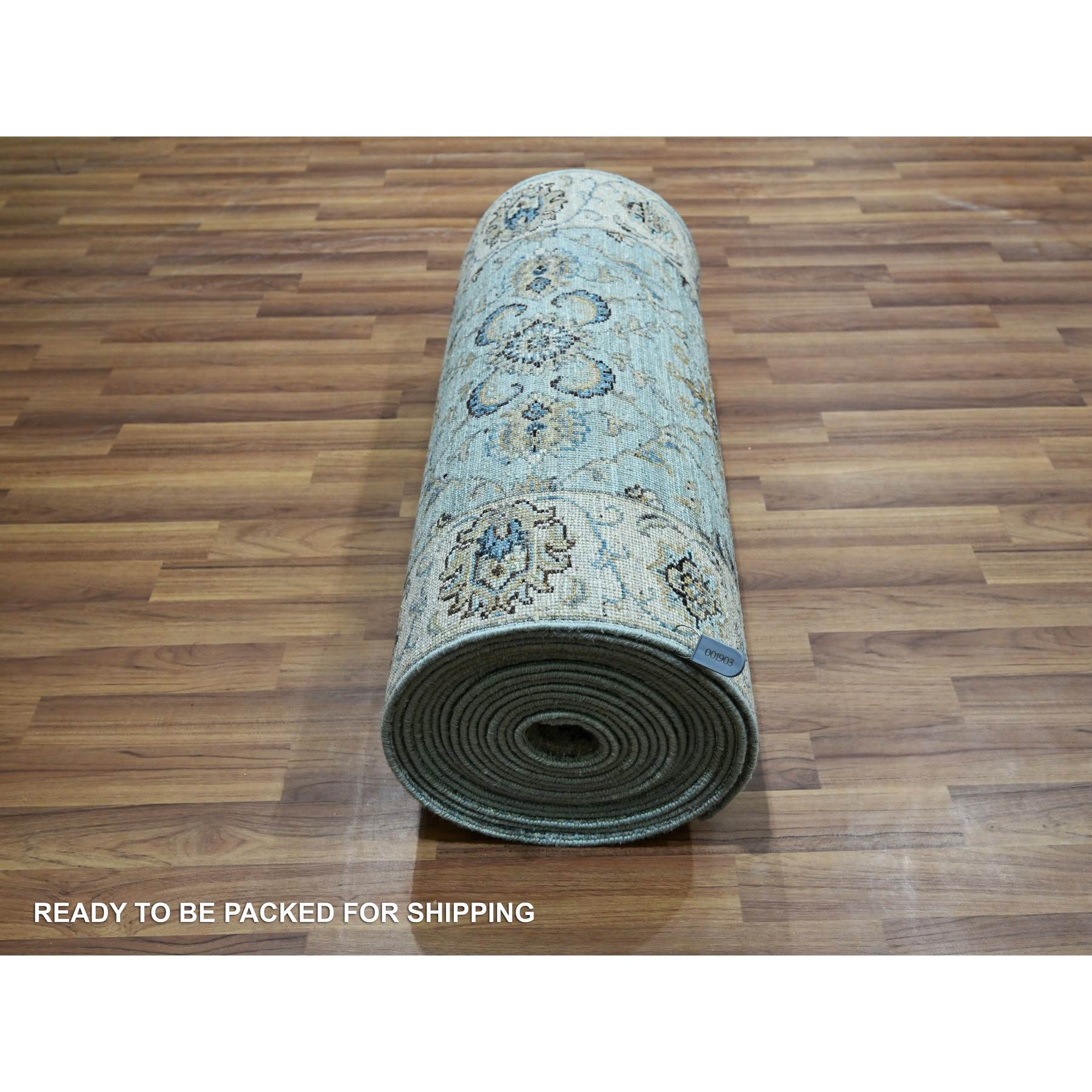 Oushak-And-Peshawar-Hand-Knotted-Rug-380555