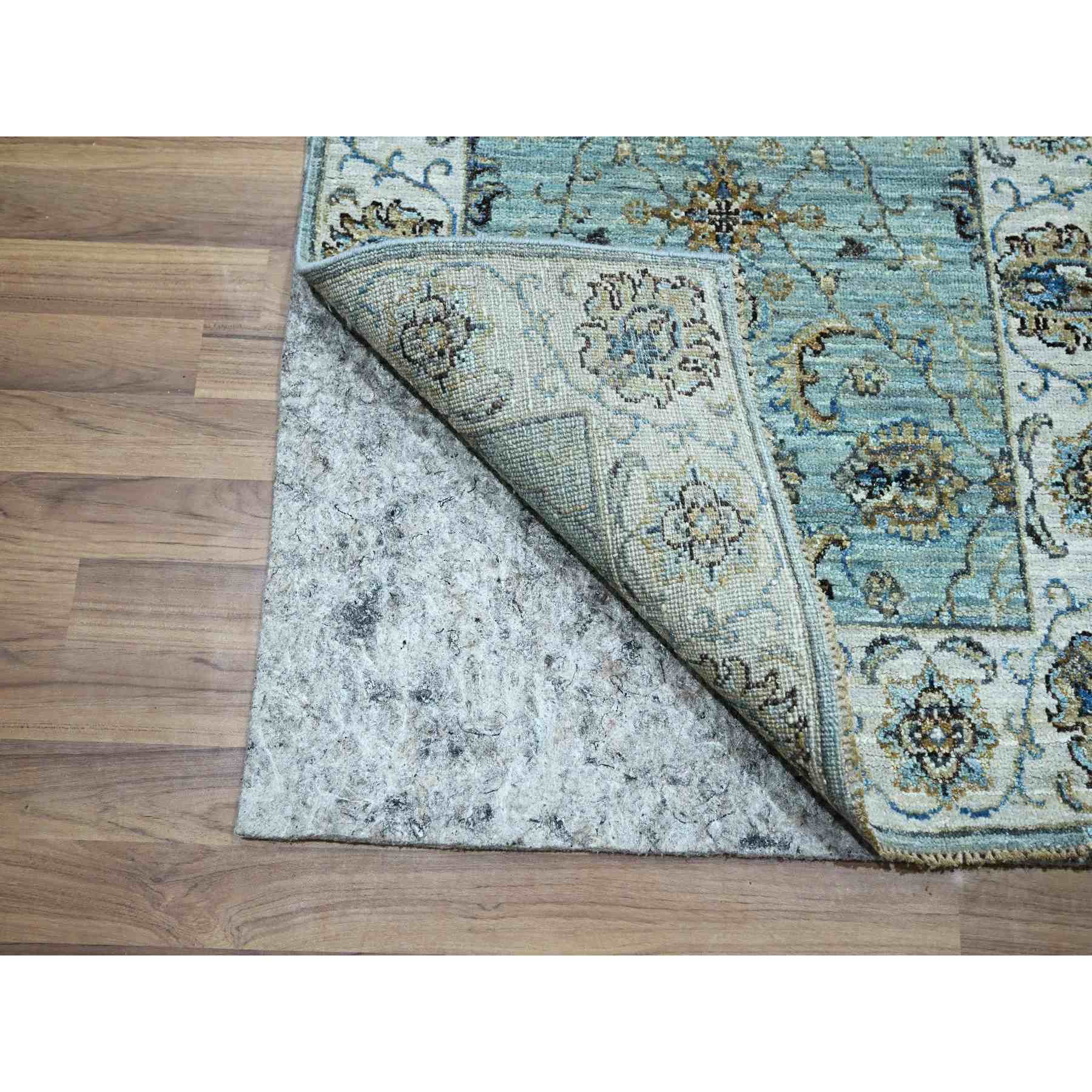Oushak-And-Peshawar-Hand-Knotted-Rug-380560