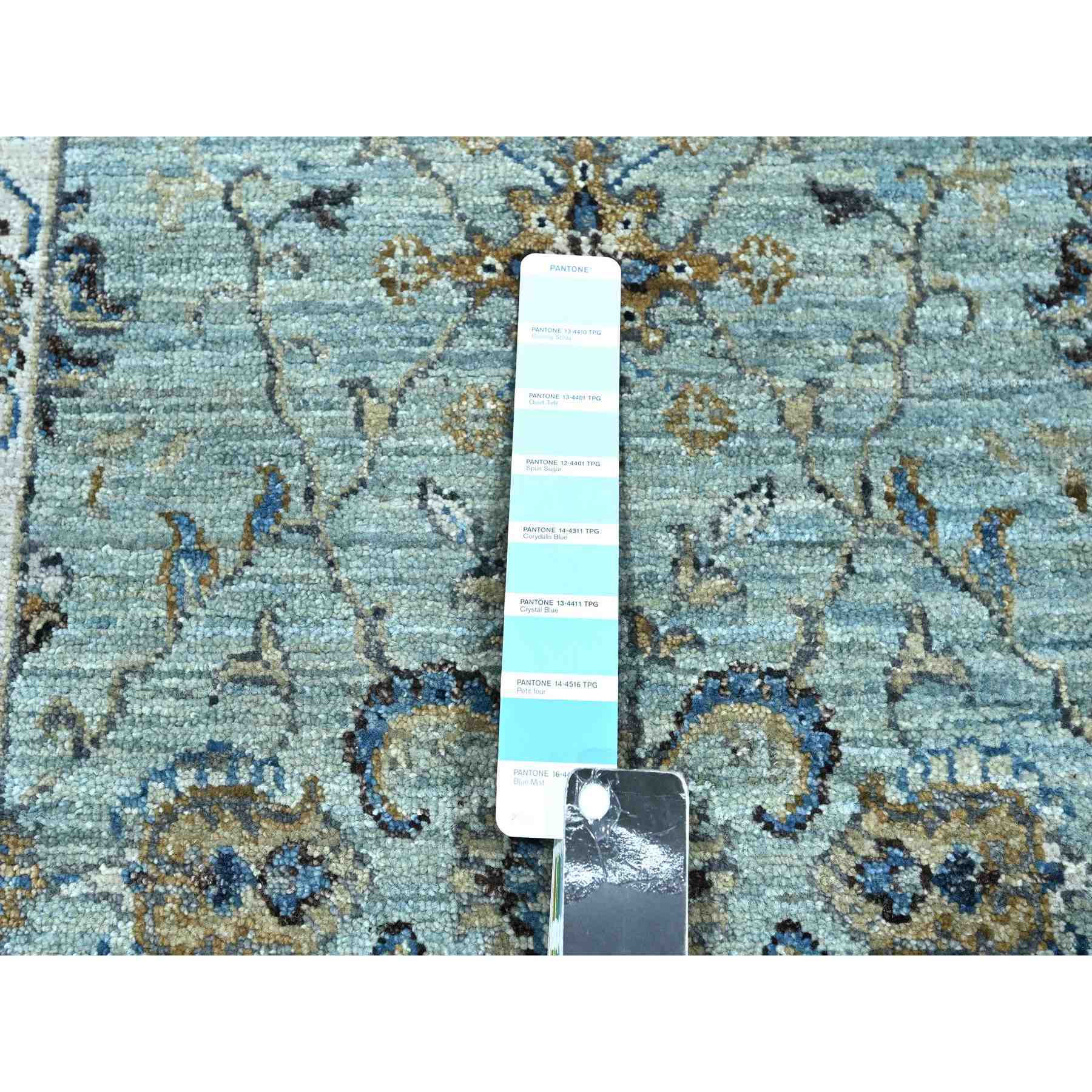 Oushak-And-Peshawar-Hand-Knotted-Rug-380560