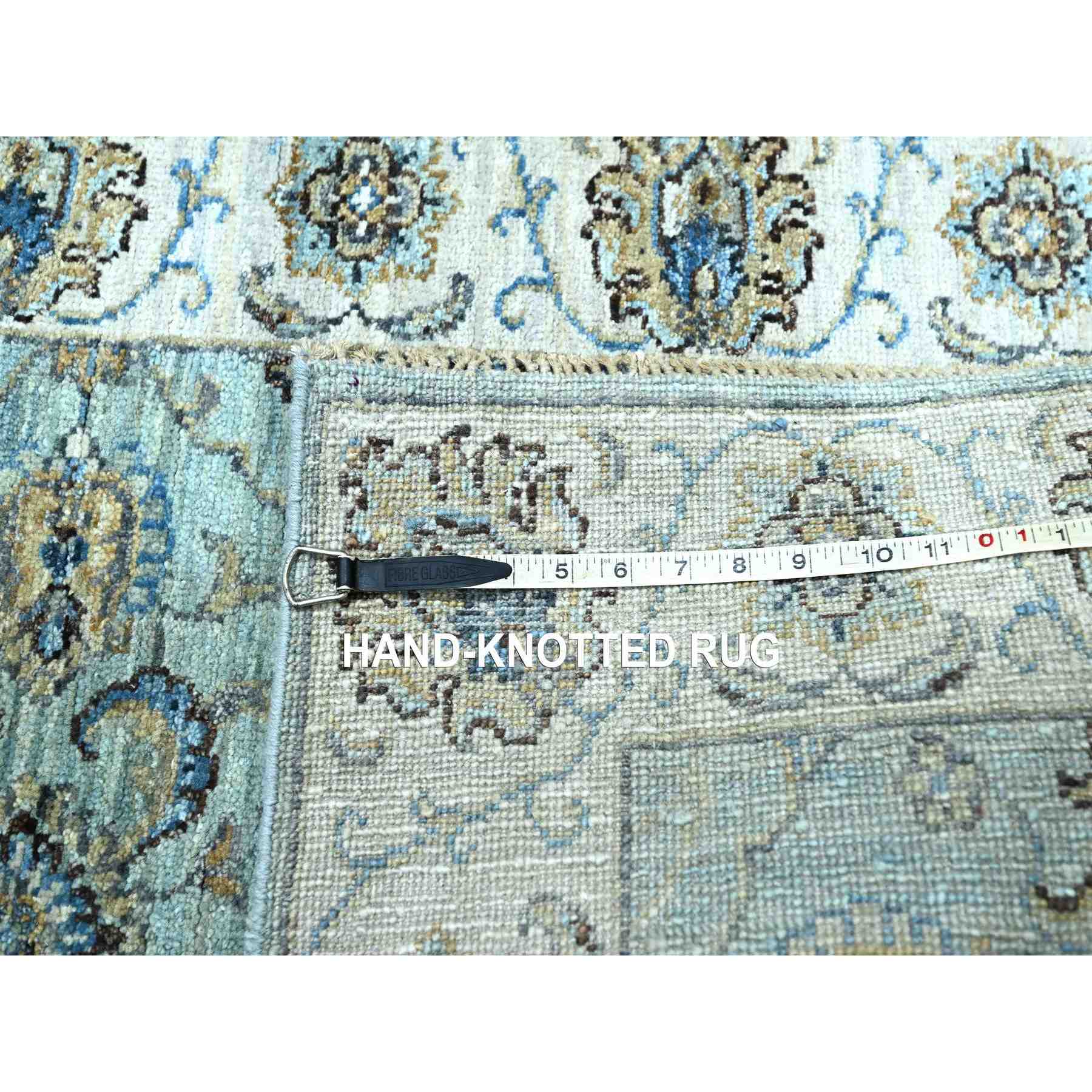 Oushak-And-Peshawar-Hand-Knotted-Rug-380560