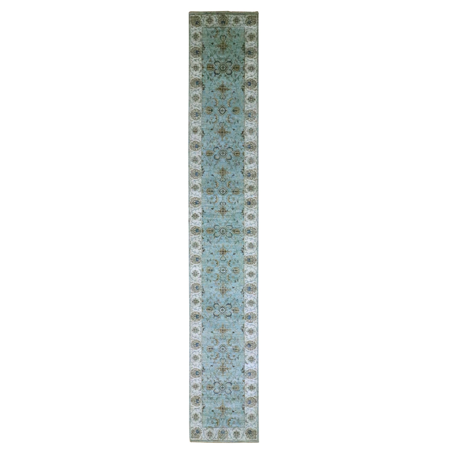 Oushak-And-Peshawar-Hand-Knotted-Rug-380575
