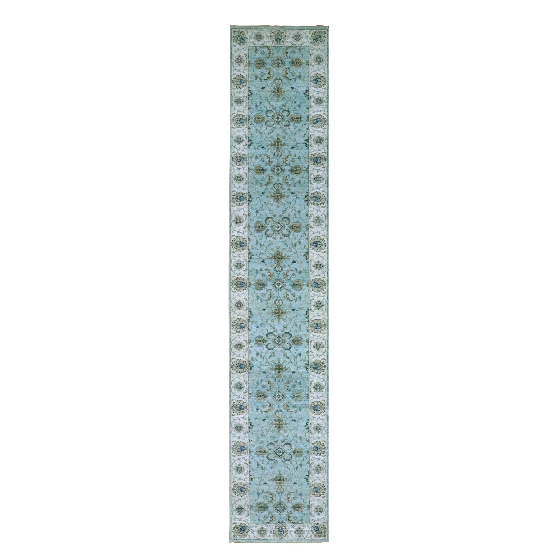 Oushak-And-Peshawar-Hand-Knotted-Rug-380580
