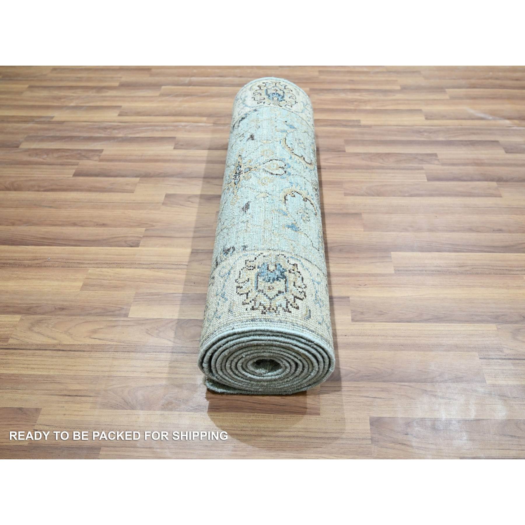 Oushak-And-Peshawar-Hand-Knotted-Rug-380580