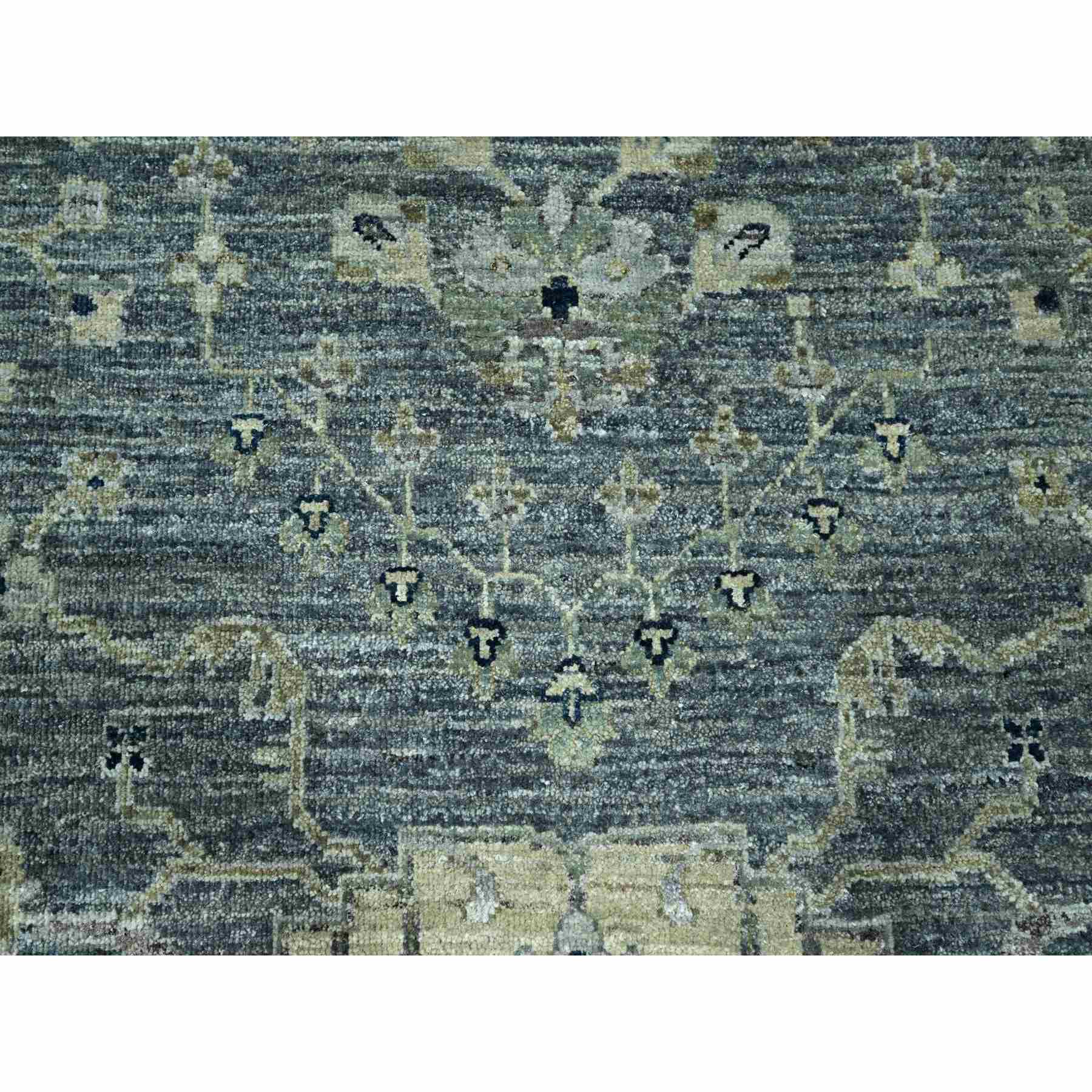 Oushak-And-Peshawar-Hand-Knotted-Rug-380585