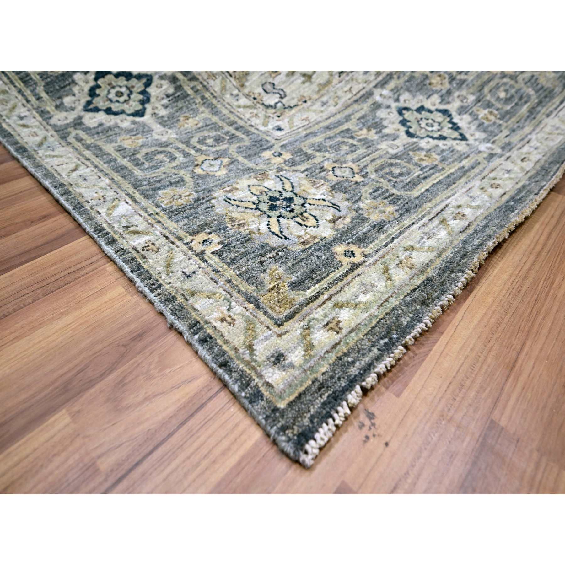 Oushak-And-Peshawar-Hand-Knotted-Rug-380590