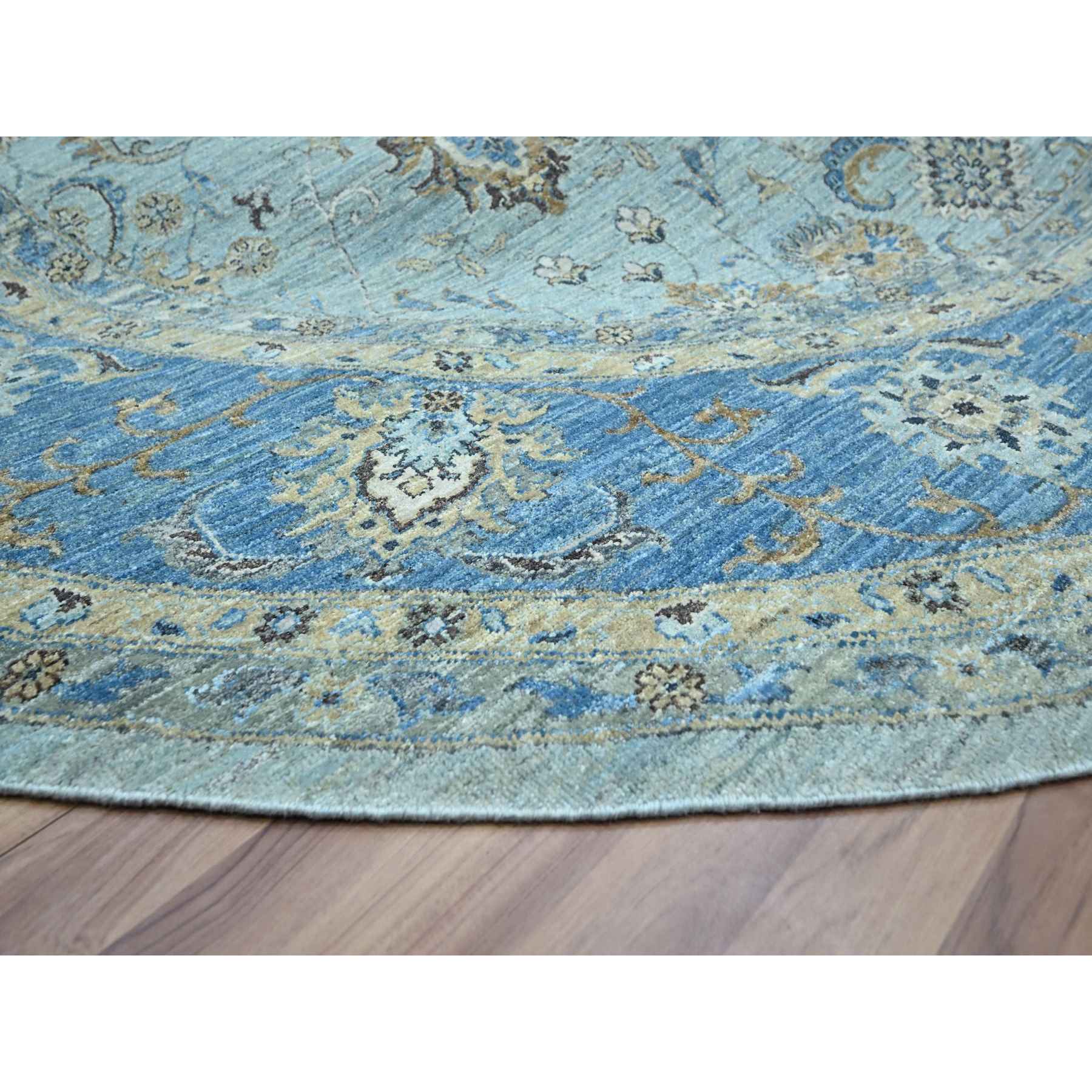 Oushak-And-Peshawar-Hand-Knotted-Rug-380600