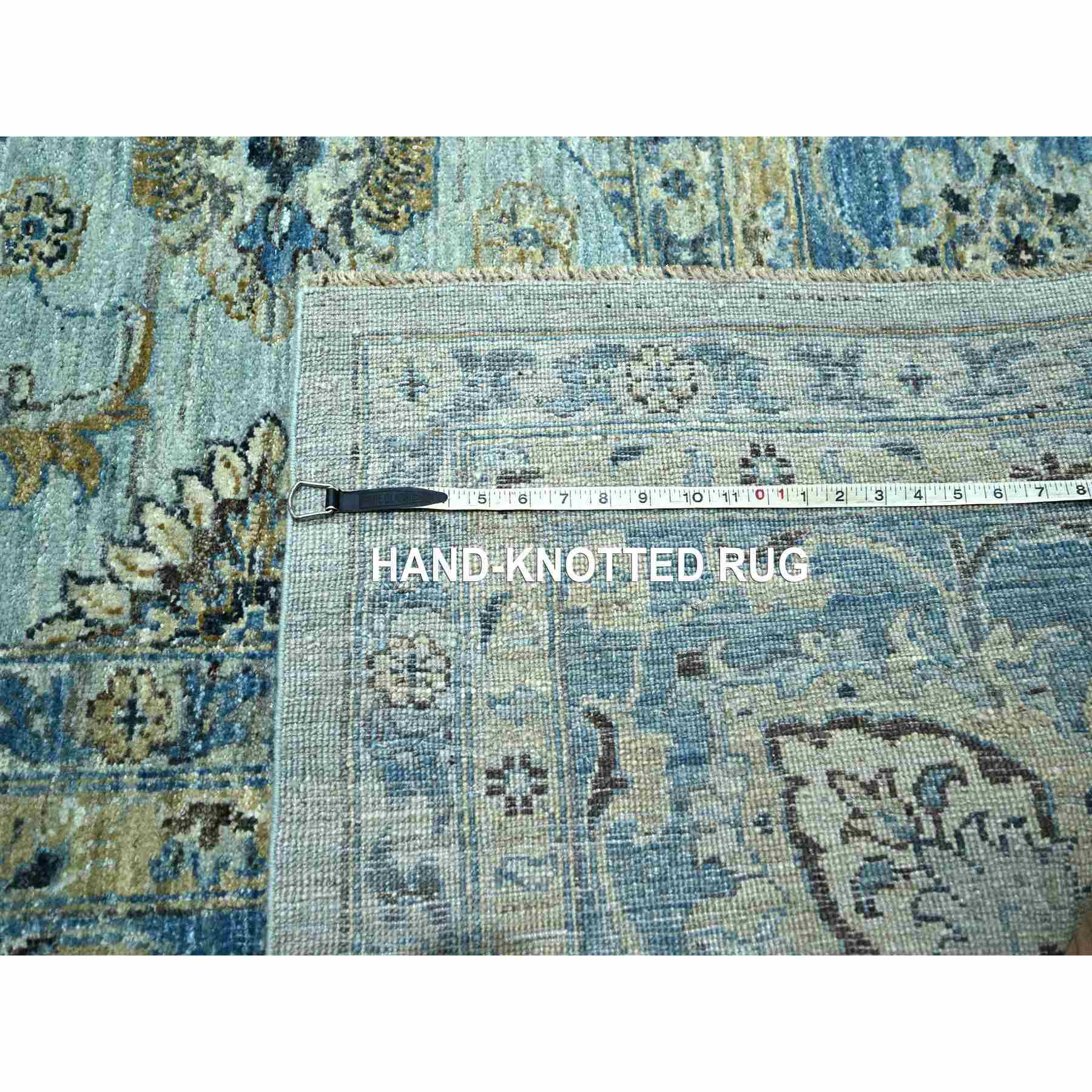 Oushak-And-Peshawar-Hand-Knotted-Rug-380605