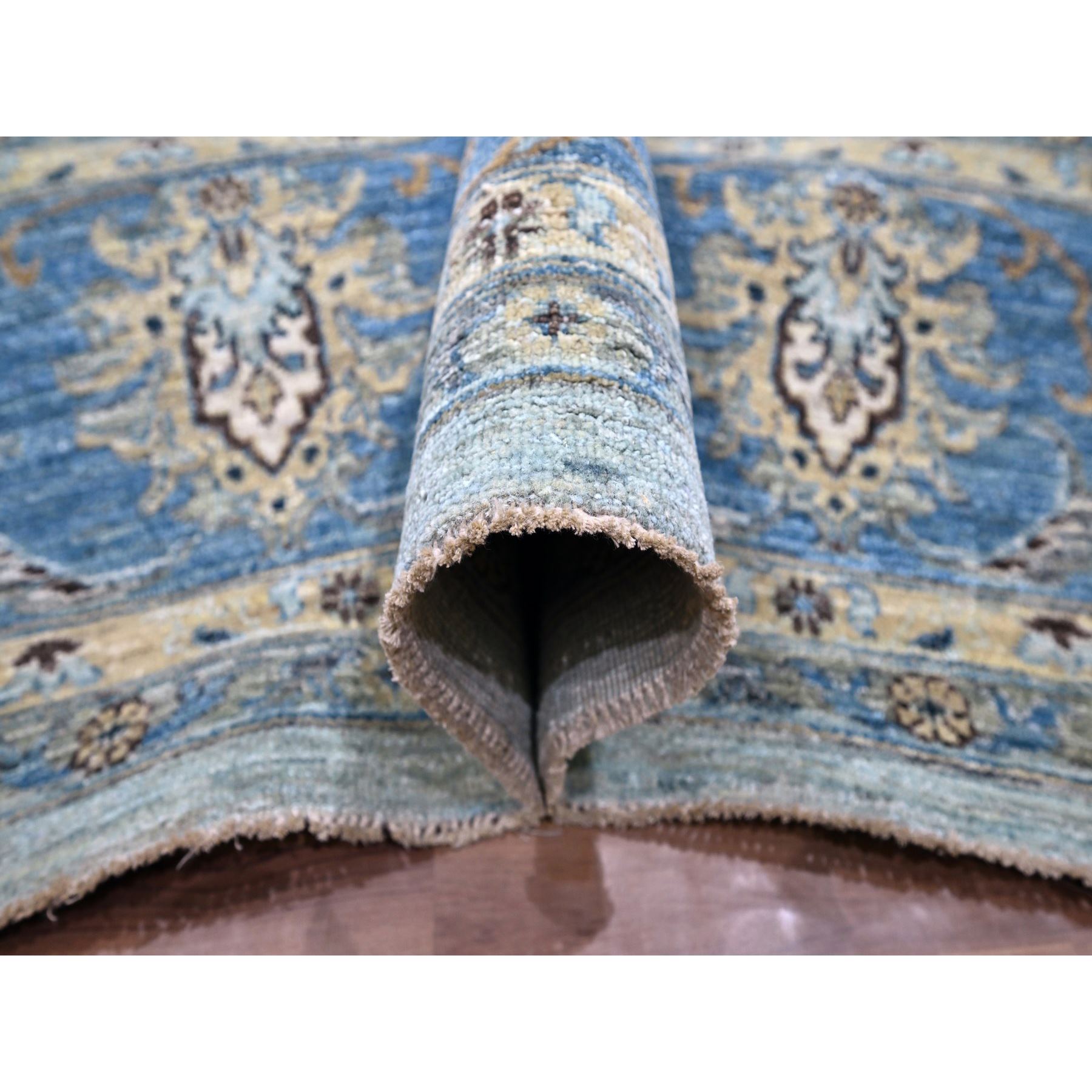 Oushak-And-Peshawar-Hand-Knotted-Rug-380610