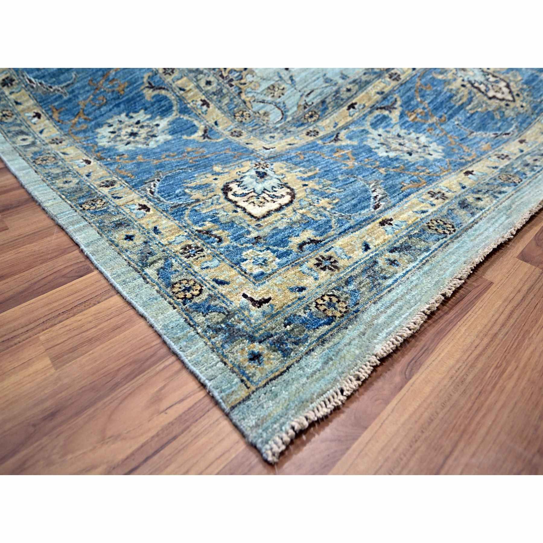 Oushak-And-Peshawar-Hand-Knotted-Rug-380610