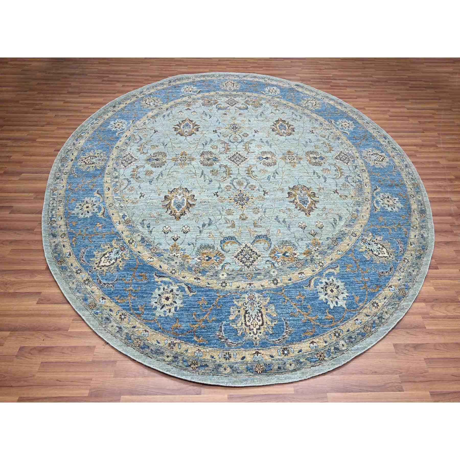 Oushak-And-Peshawar-Hand-Knotted-Rug-380615