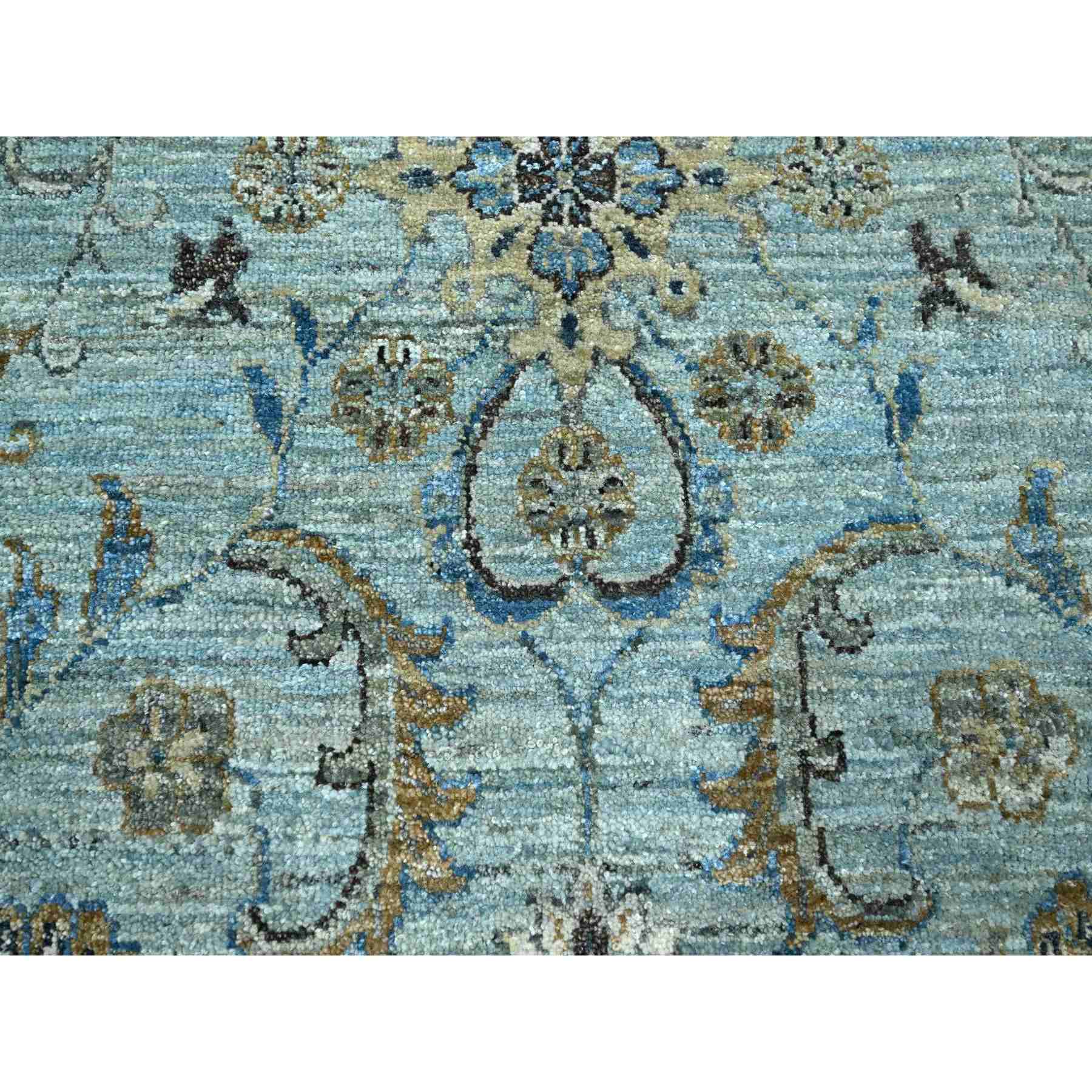 Oushak-And-Peshawar-Hand-Knotted-Rug-380615