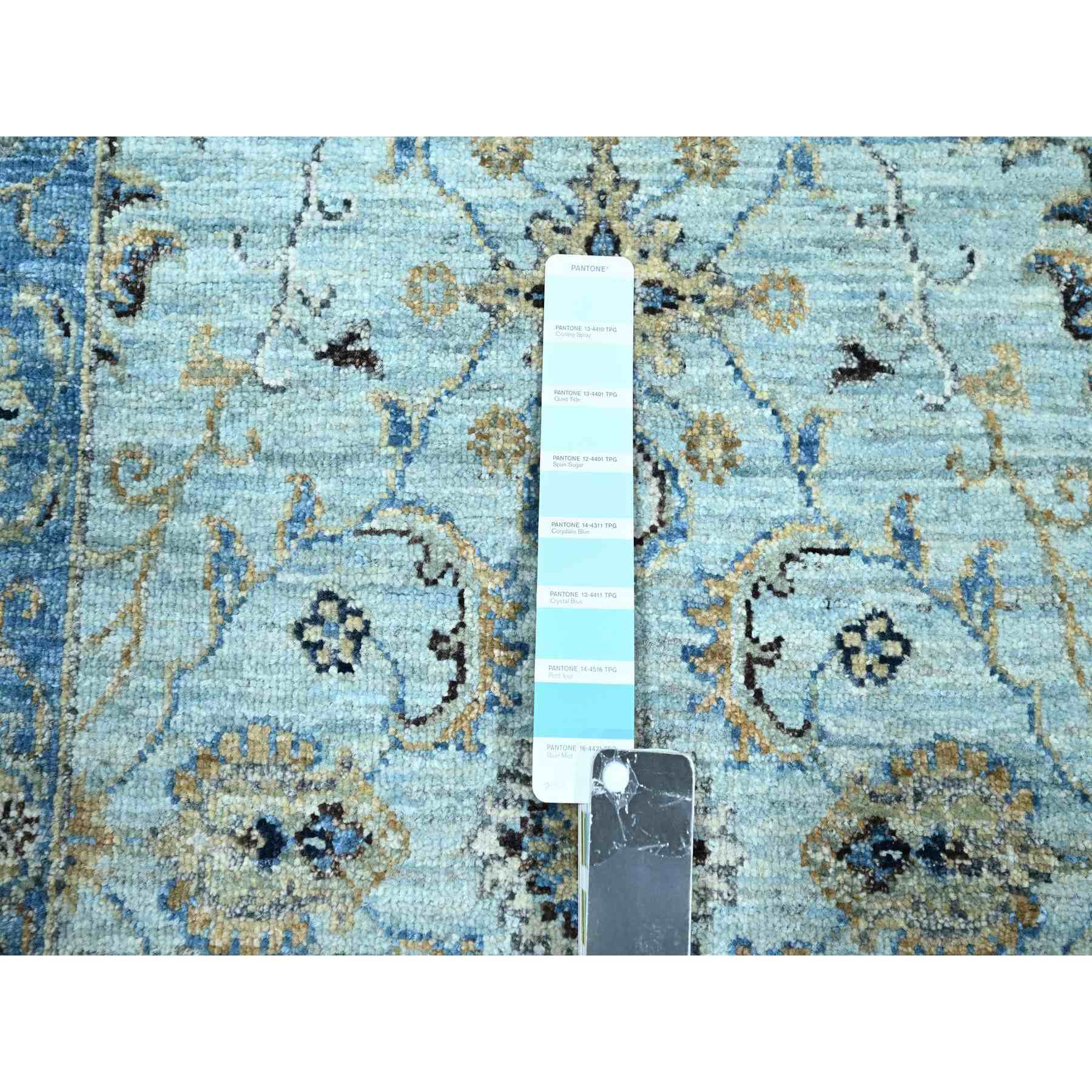 Oushak-And-Peshawar-Hand-Knotted-Rug-380630