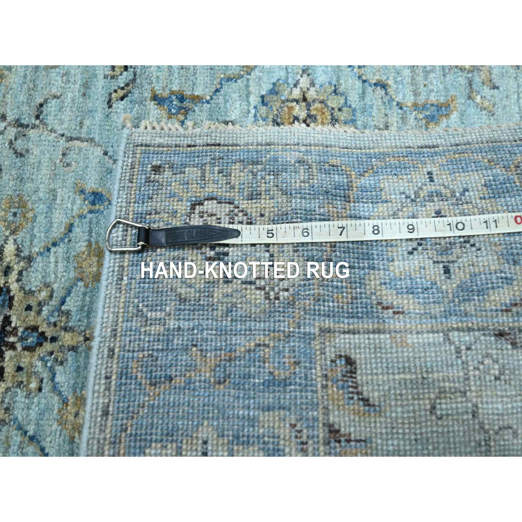 Oushak-And-Peshawar-Hand-Knotted-Rug-380630