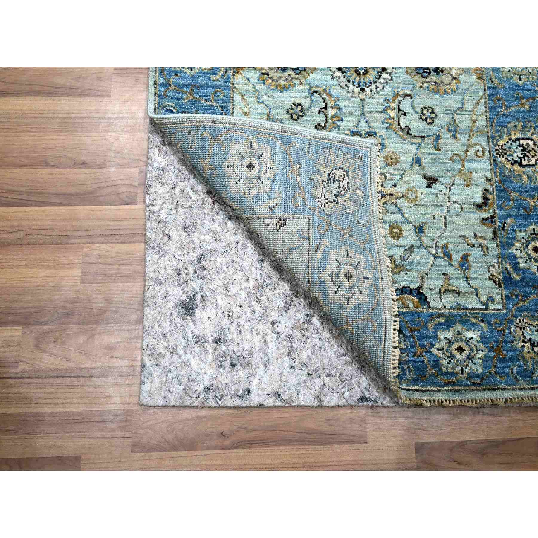 Oushak-And-Peshawar-Hand-Knotted-Rug-380635