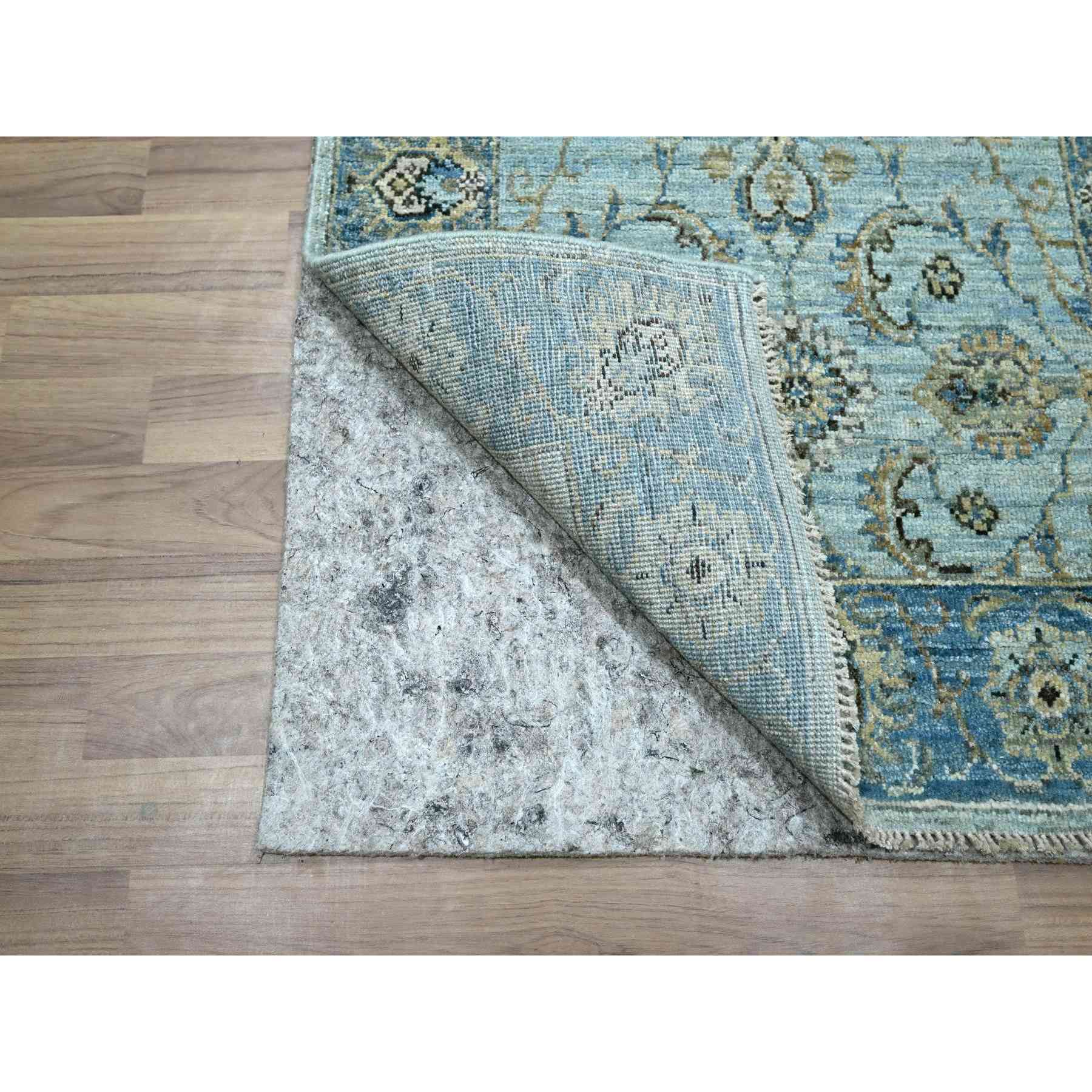 Oushak-And-Peshawar-Hand-Knotted-Rug-380645