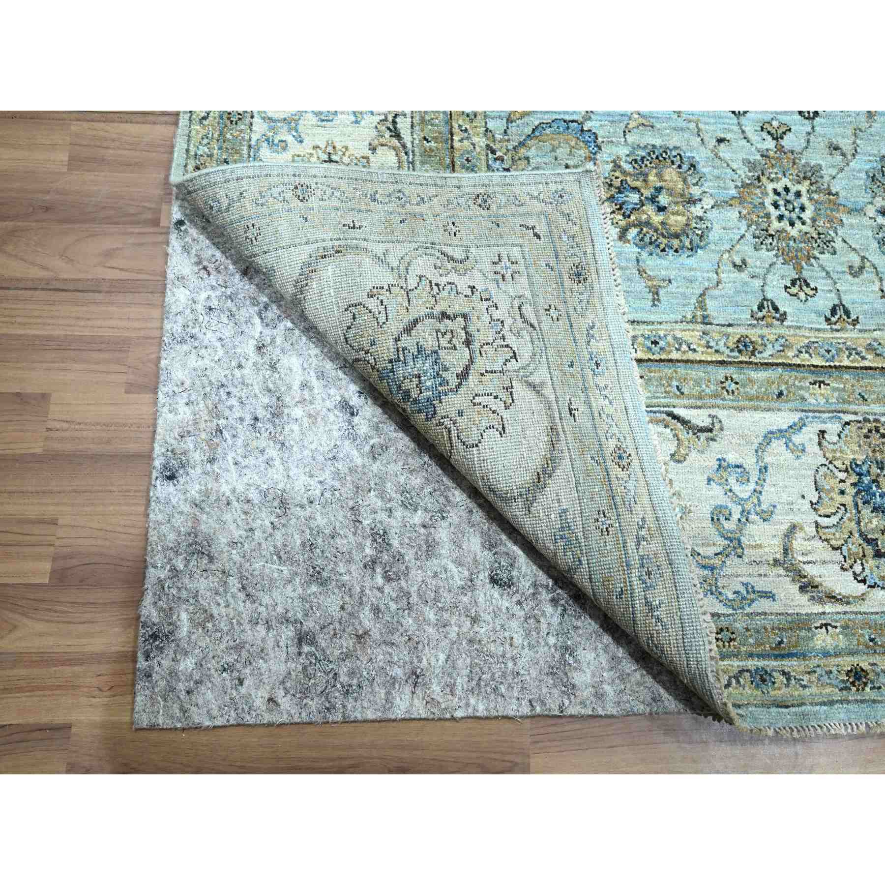 Oushak-And-Peshawar-Hand-Knotted-Rug-380670