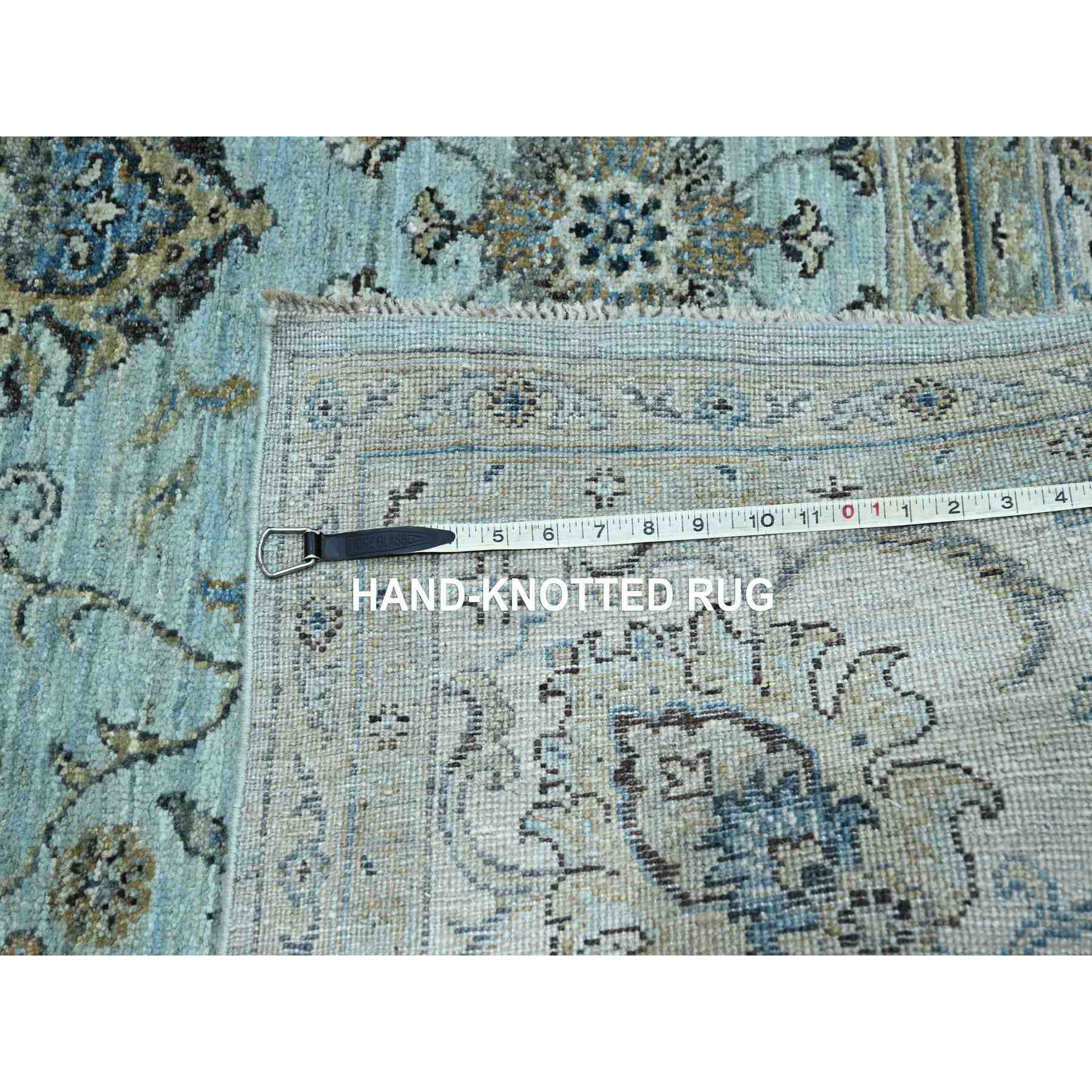 Oushak-And-Peshawar-Hand-Knotted-Rug-380670