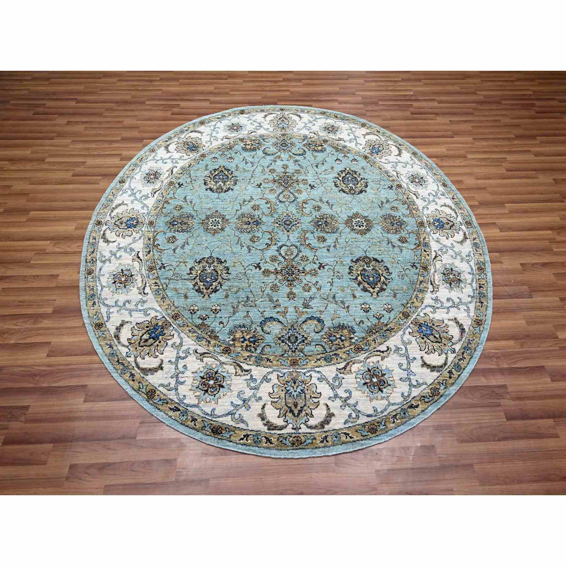 Oushak-And-Peshawar-Hand-Knotted-Rug-380690