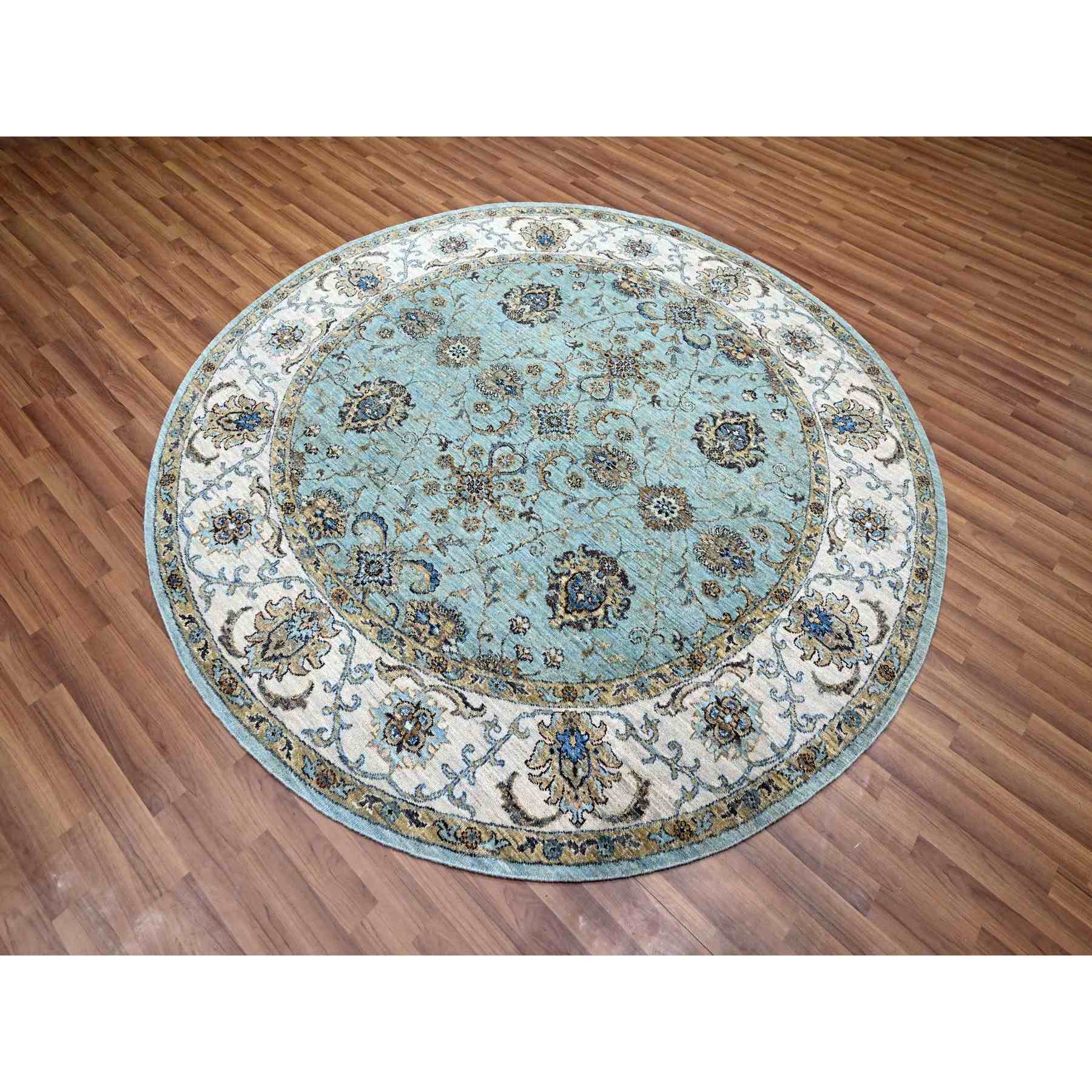 Oushak-And-Peshawar-Hand-Knotted-Rug-380690