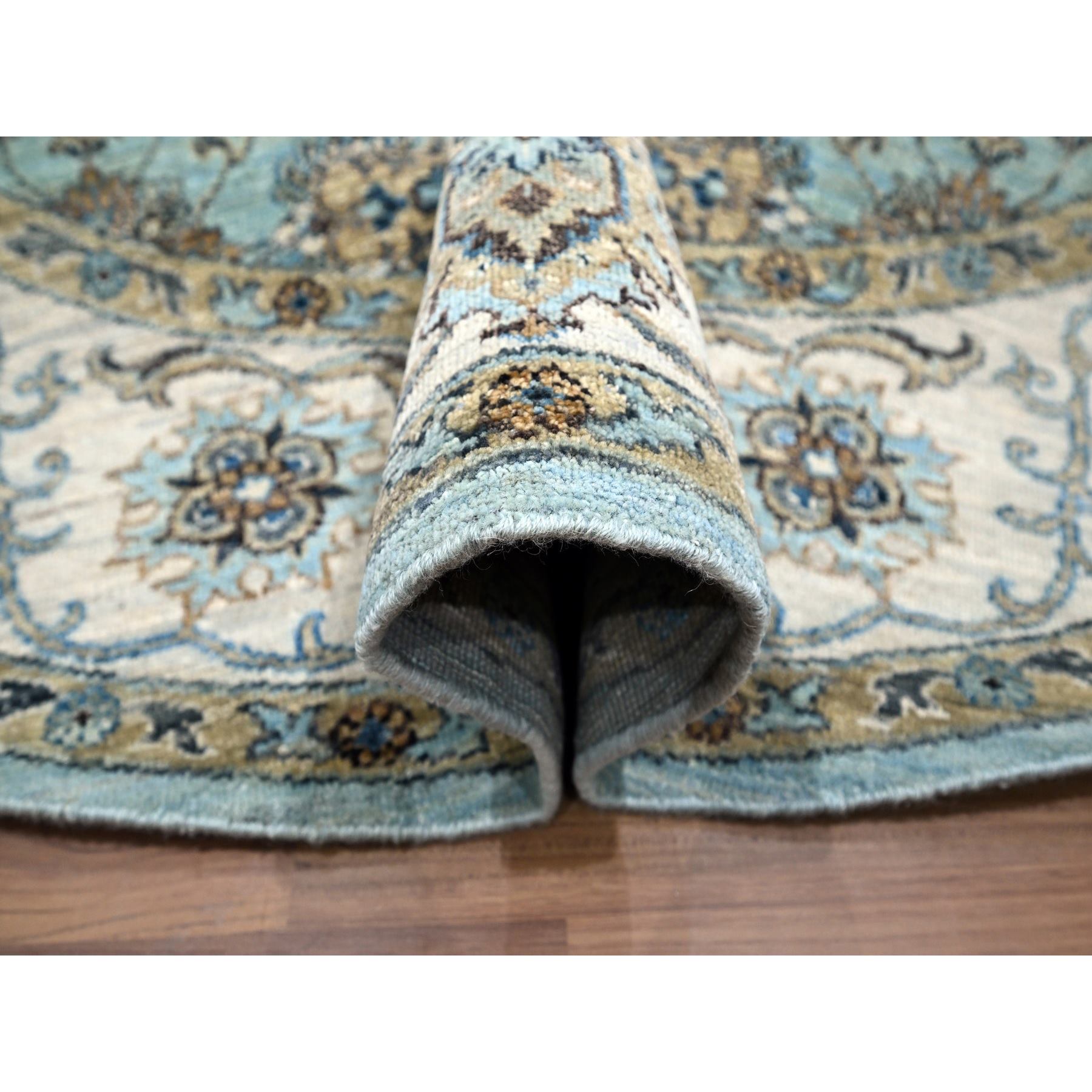 Oushak-And-Peshawar-Hand-Knotted-Rug-380690