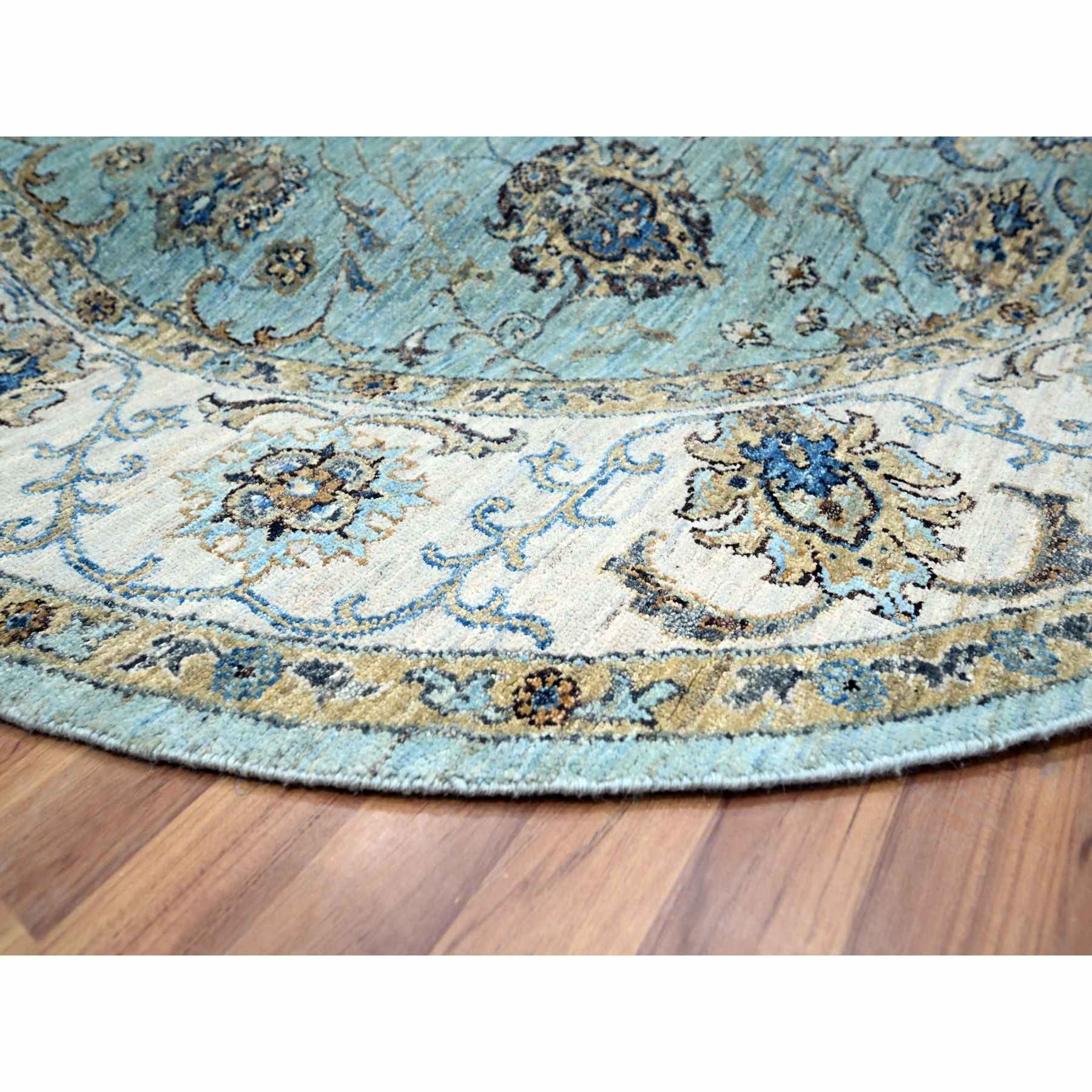 Oushak-And-Peshawar-Hand-Knotted-Rug-380690
