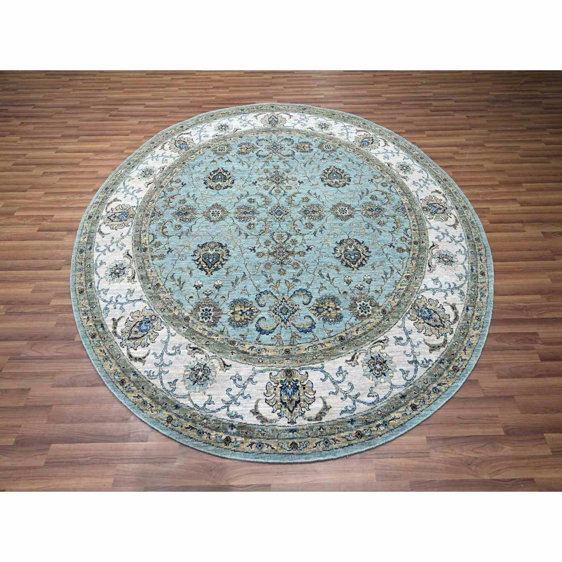 Oushak-And-Peshawar-Hand-Knotted-Rug-380700